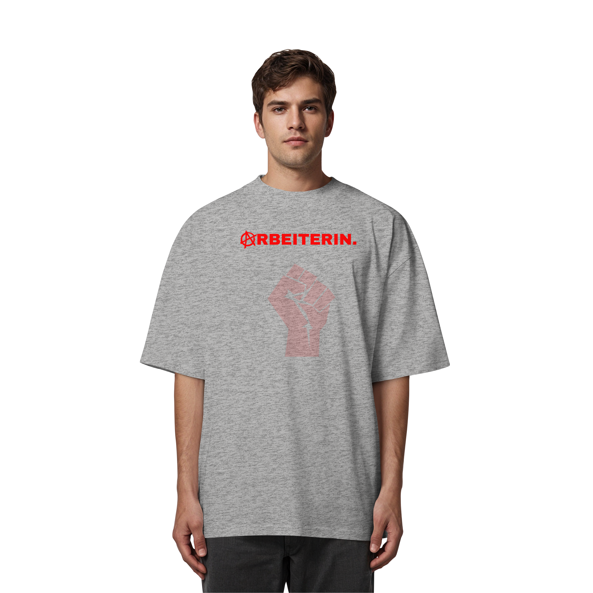 ARBEITERIN. "Solidarisch und Frei Edition" - Organic Oversize Shirt
