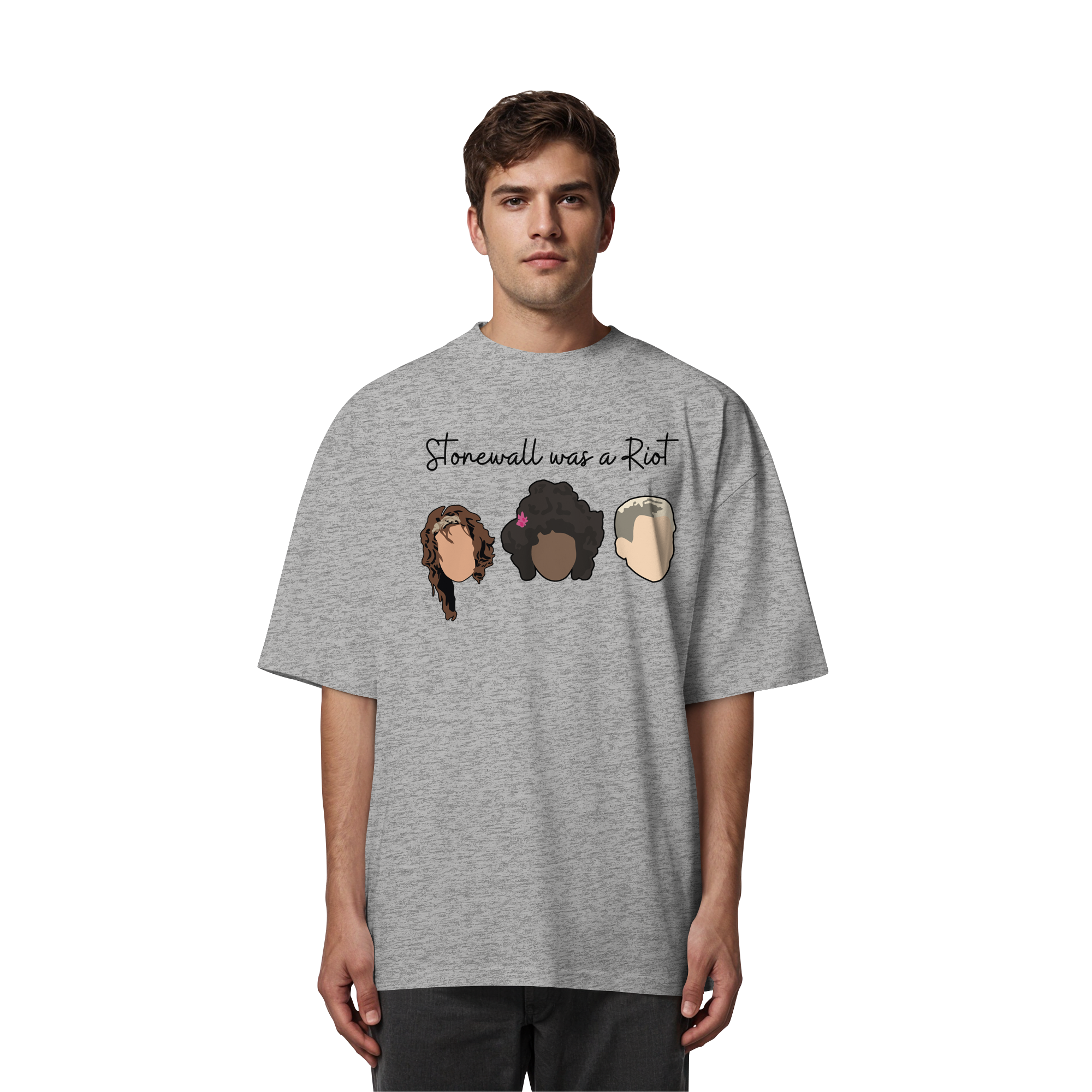 Stonewall was a Riot "Icons Edition" (hell) - Organic Oversize Shirt