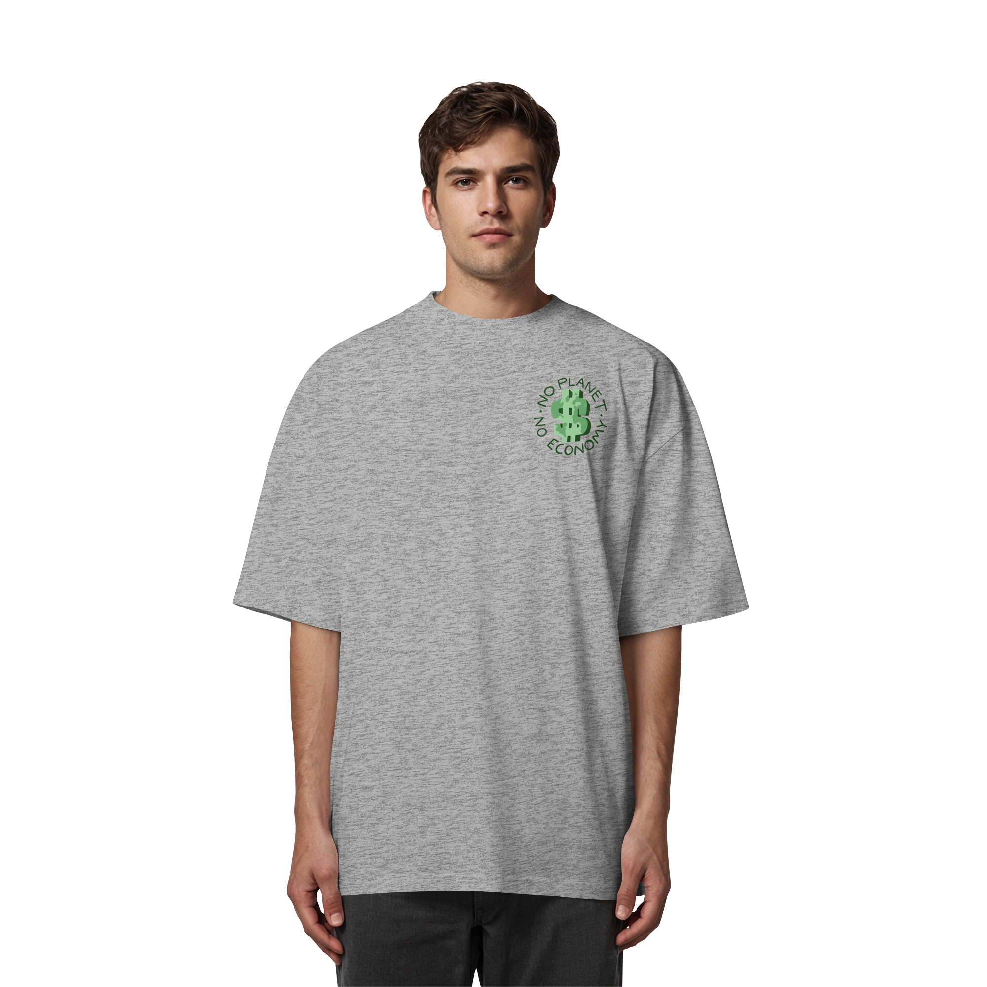 No Planet No Economy - Organic Oversize Shirt