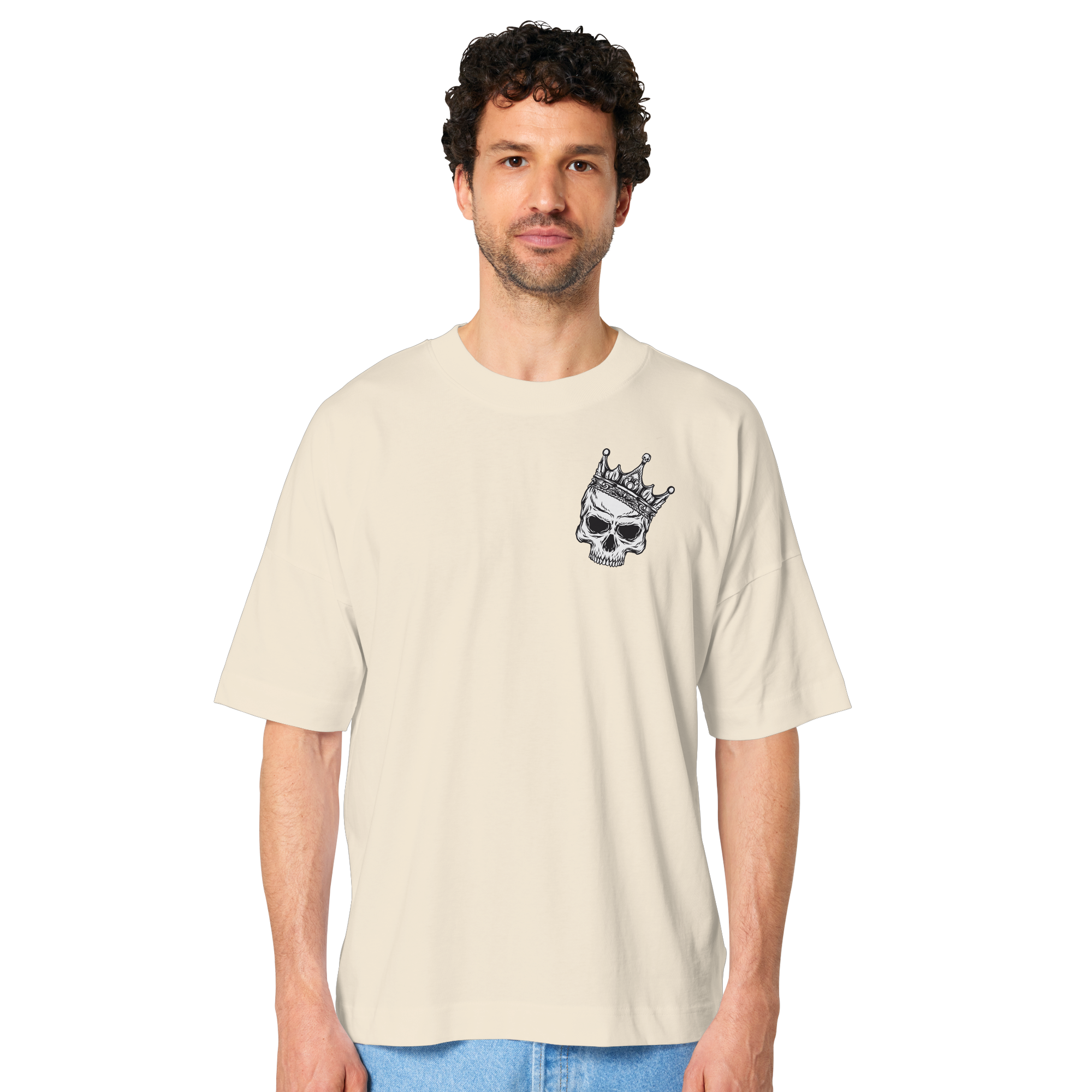 Eat the Rich "Skull Edition" Backprint - Organic Oversize Shirt
