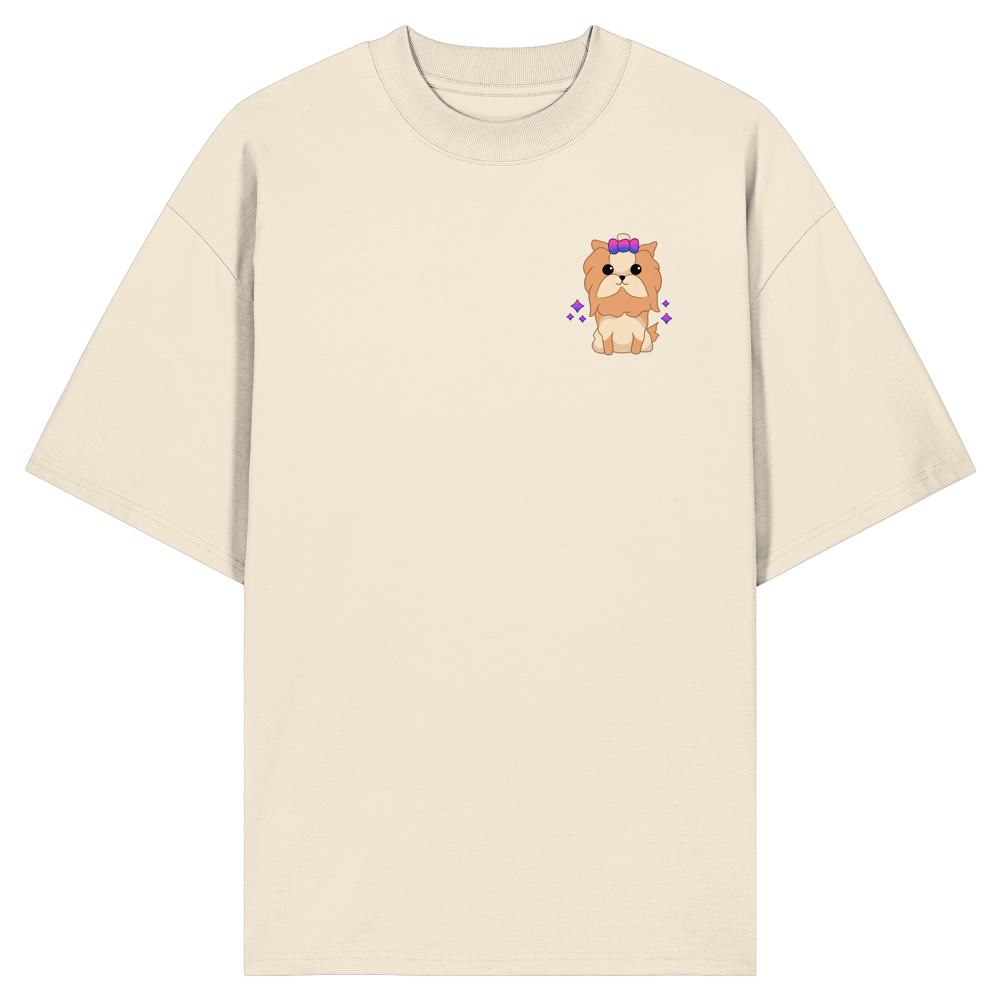 Cute Bisexual Dog - Organic Oversize Shirt