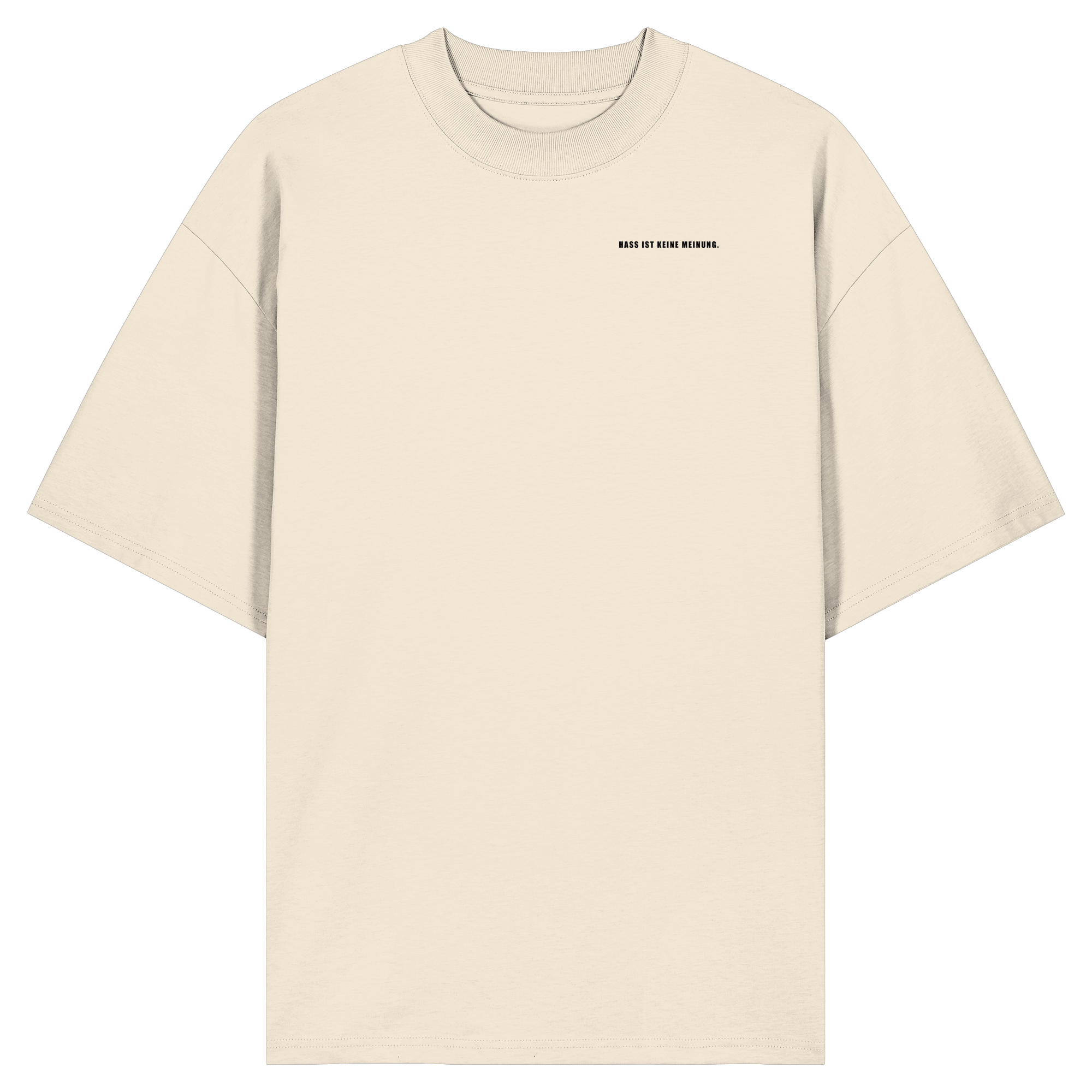 Es gibt 2 Arten von AfD Wählenden Backprint (hell) - Organic Oversize Shirt