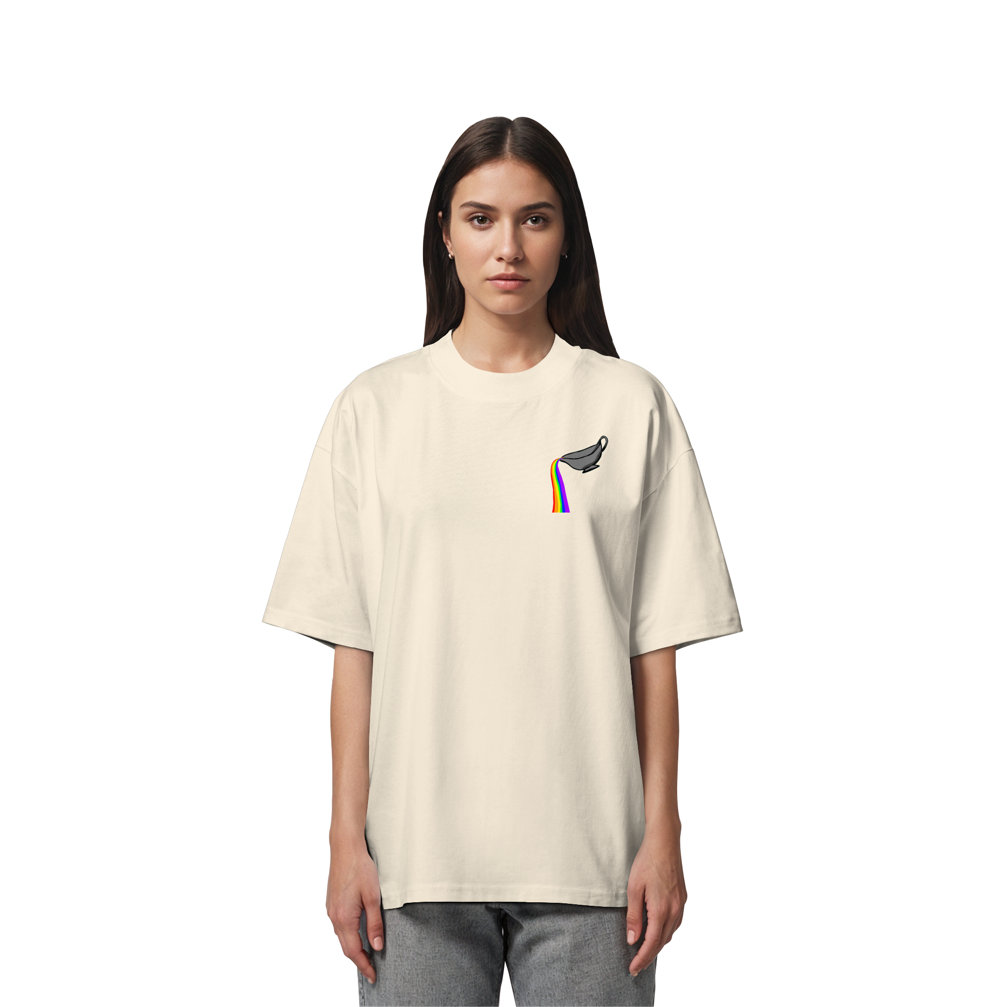 Regenbogen Soße: Sauciere - Organic Oversize Shirt