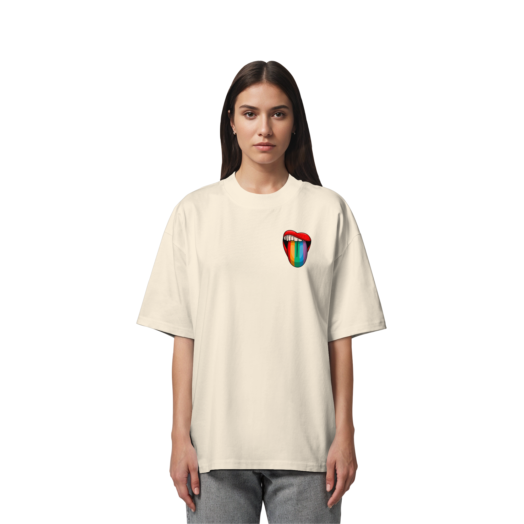Speak Up or Shut Up Backprint - Organic Oversize Shirt