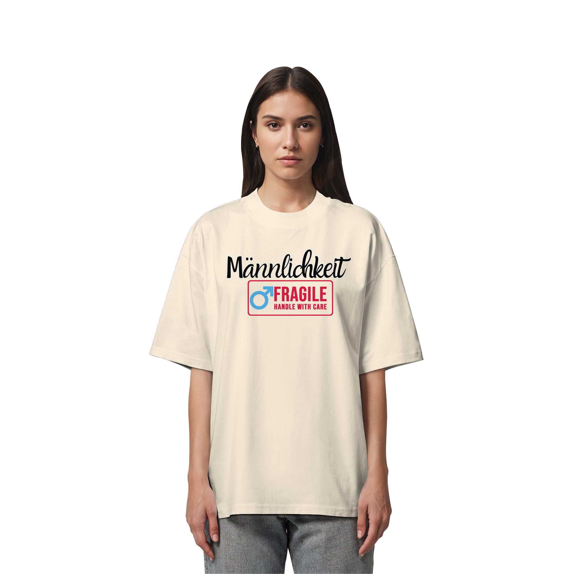 Männlichkeit: Handle with Care - Organic Oversize Shirt