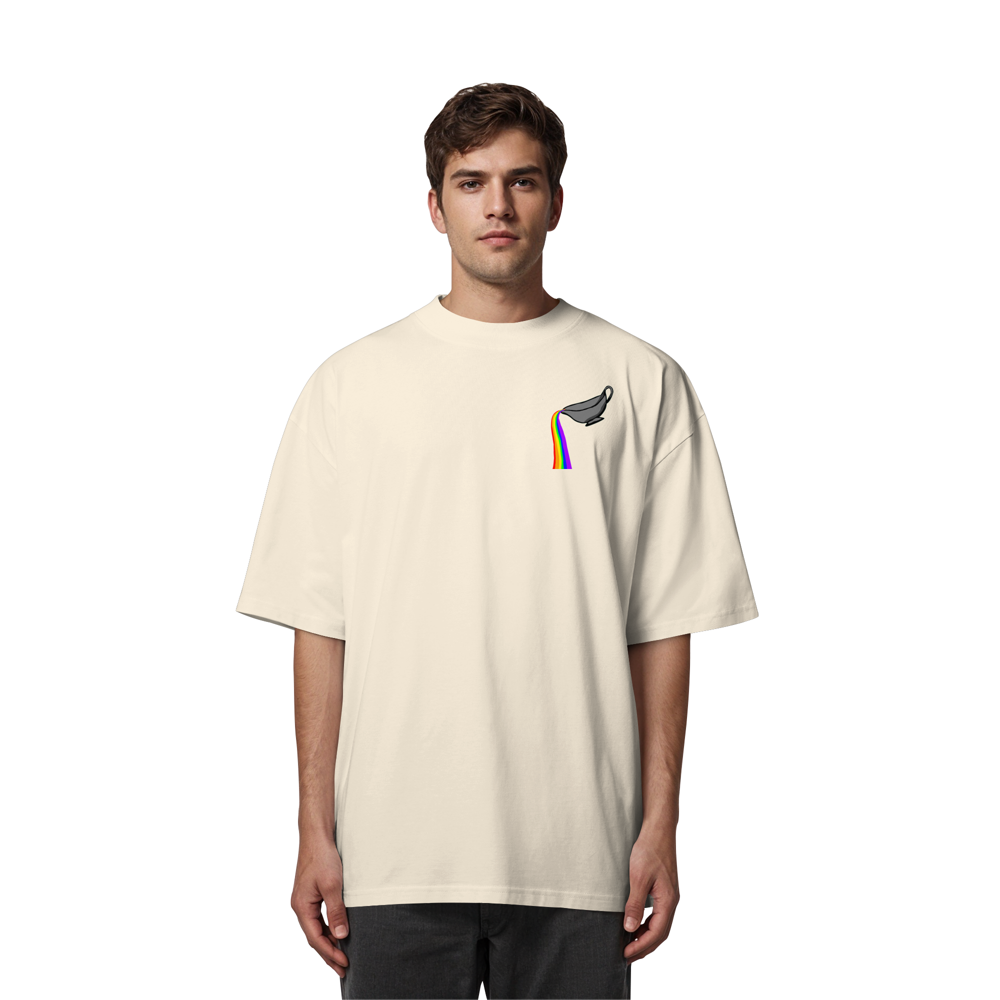 Regenbogen Soße: Sauciere - Organic Oversize Shirt