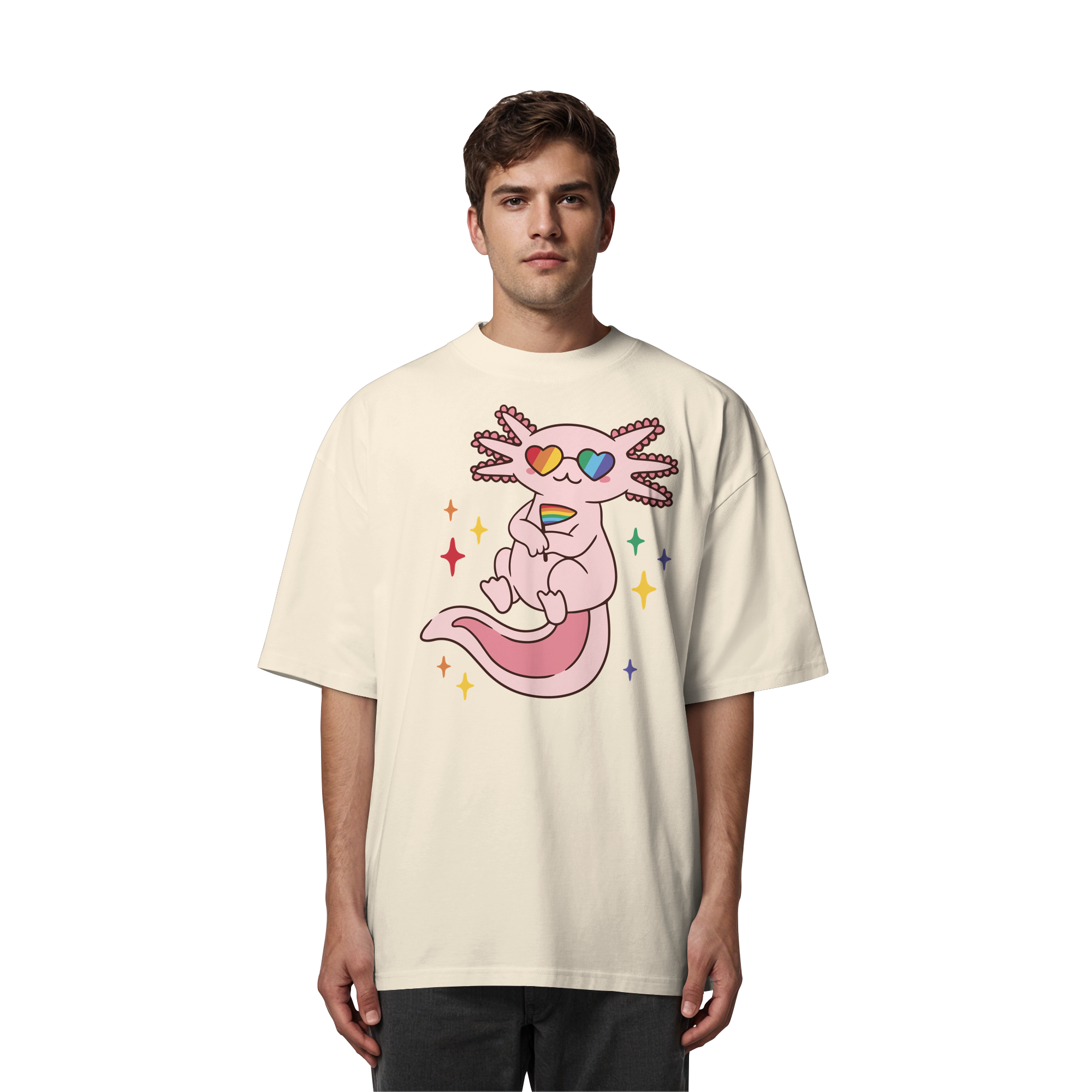 Big Pride Axolotl - Organic Oversize Shirt