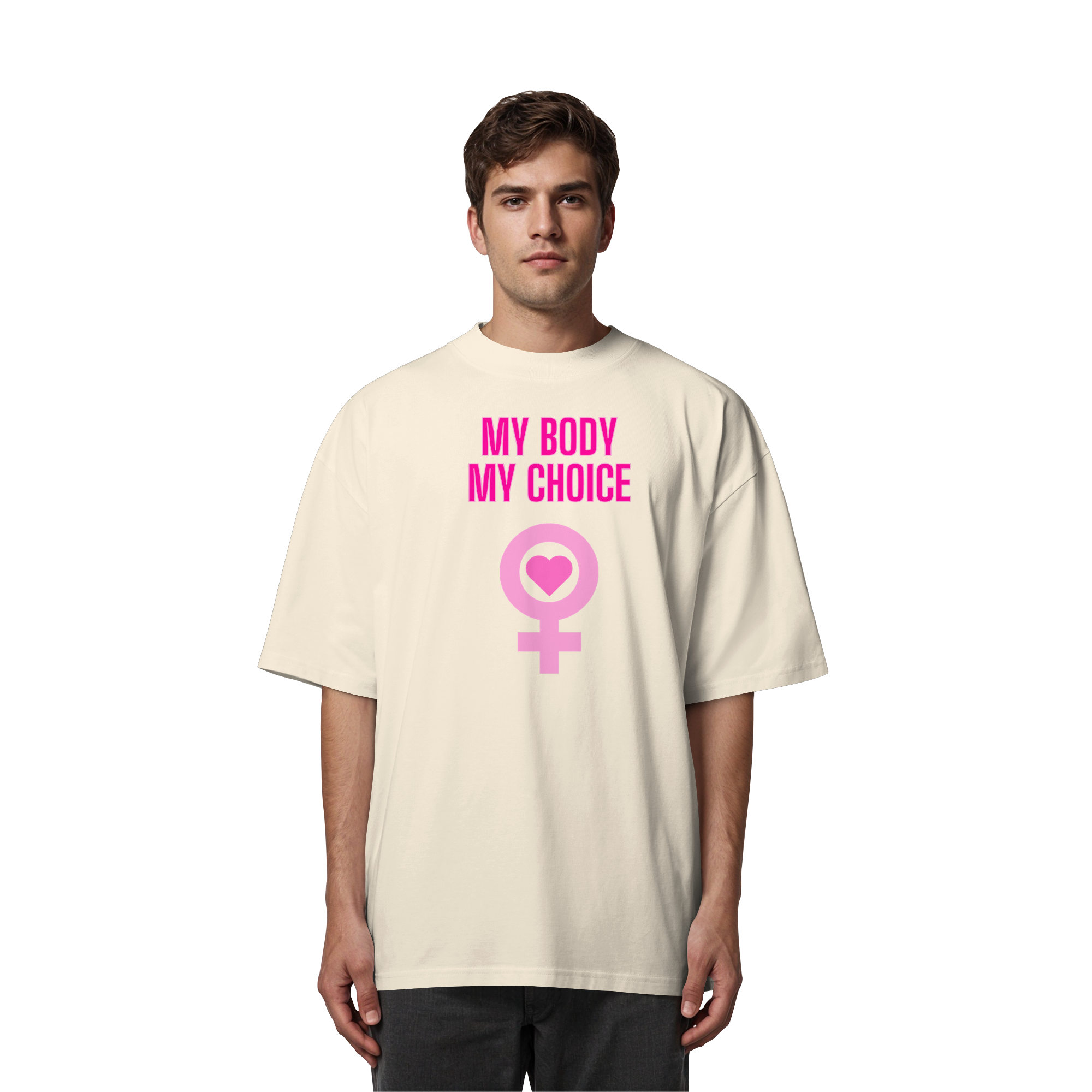 My Body My Choice "Pink Power Edition" - Organic Oversize Shirt