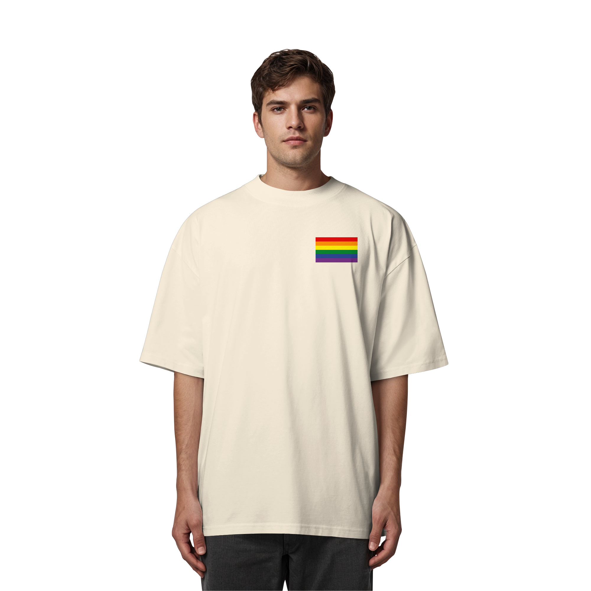 Regenbogen Pride Flag - Organic Oversize Shirt