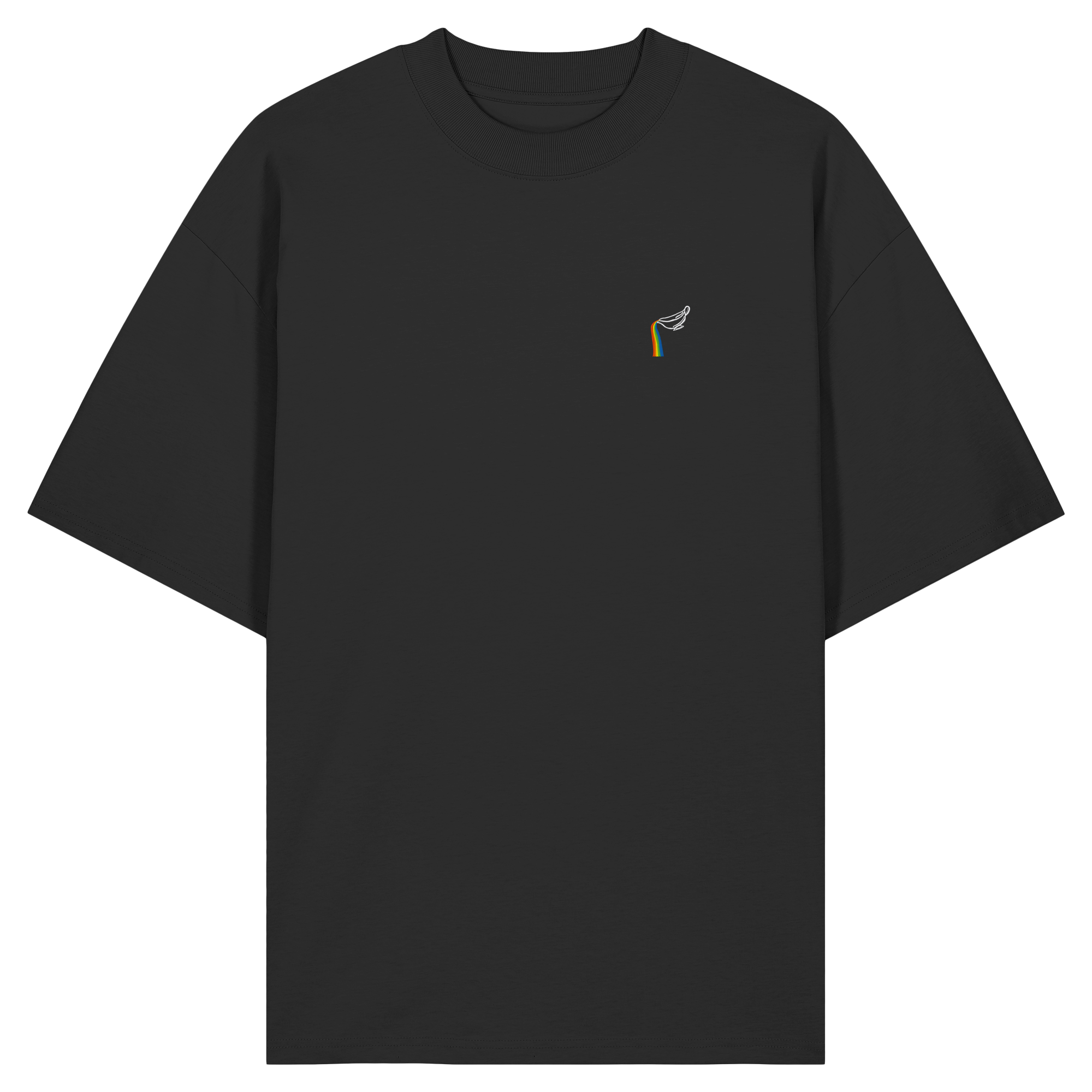 Regenbogen Soße: Sauciere - Organic Oversize Shirt (Stick)