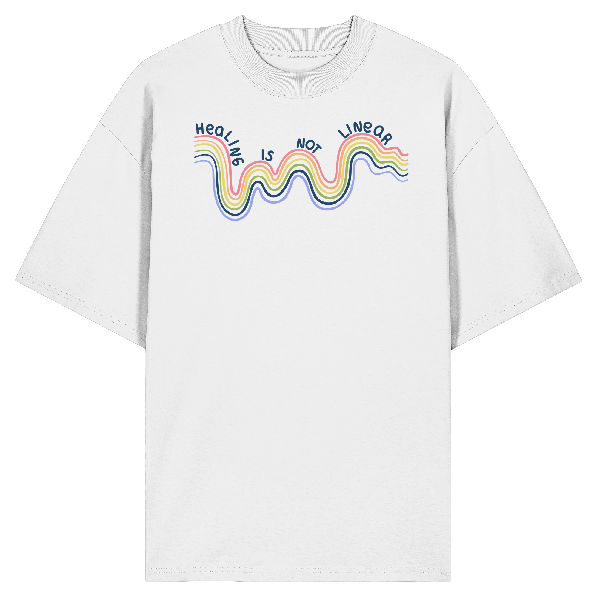 Healing is not Linear - Organic Oversize Shirt
