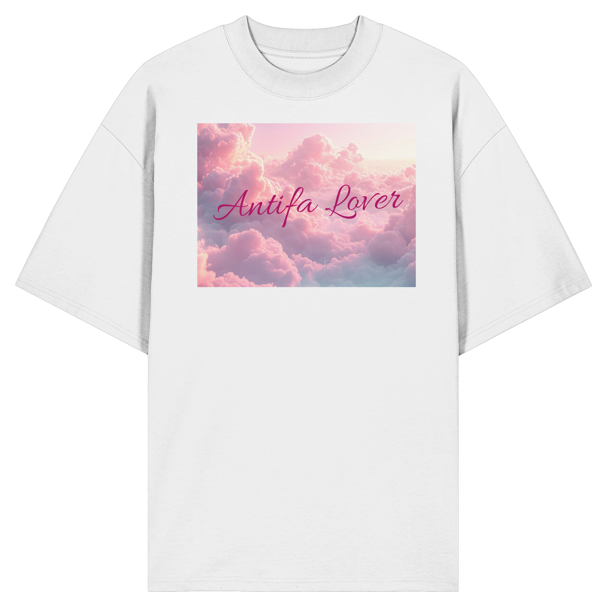 Antifa Lover Backprint - Organic Oversize Shirt