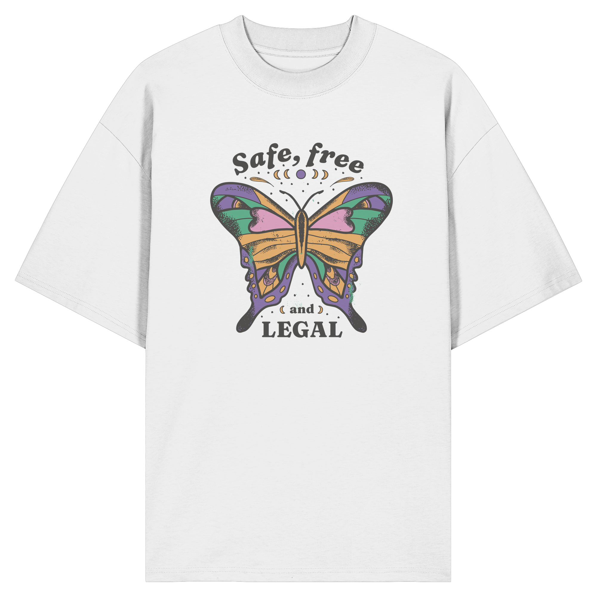 Safe Free Legal "Schmetterling Edition" - Organic Oversize Shirt