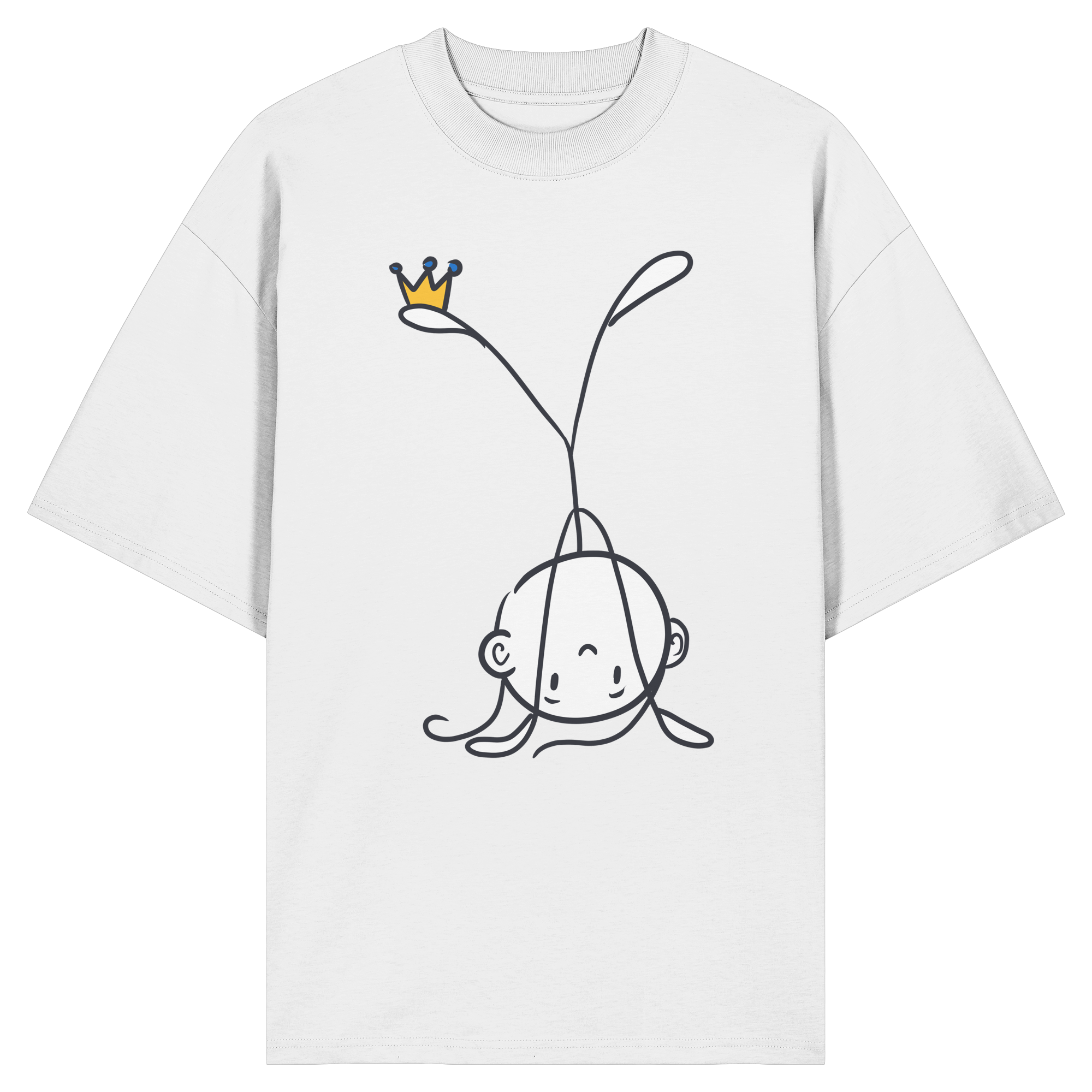 Seelenmännchen "Handstand Edition" Frontprint (hell) - Organic Oversize Shirt