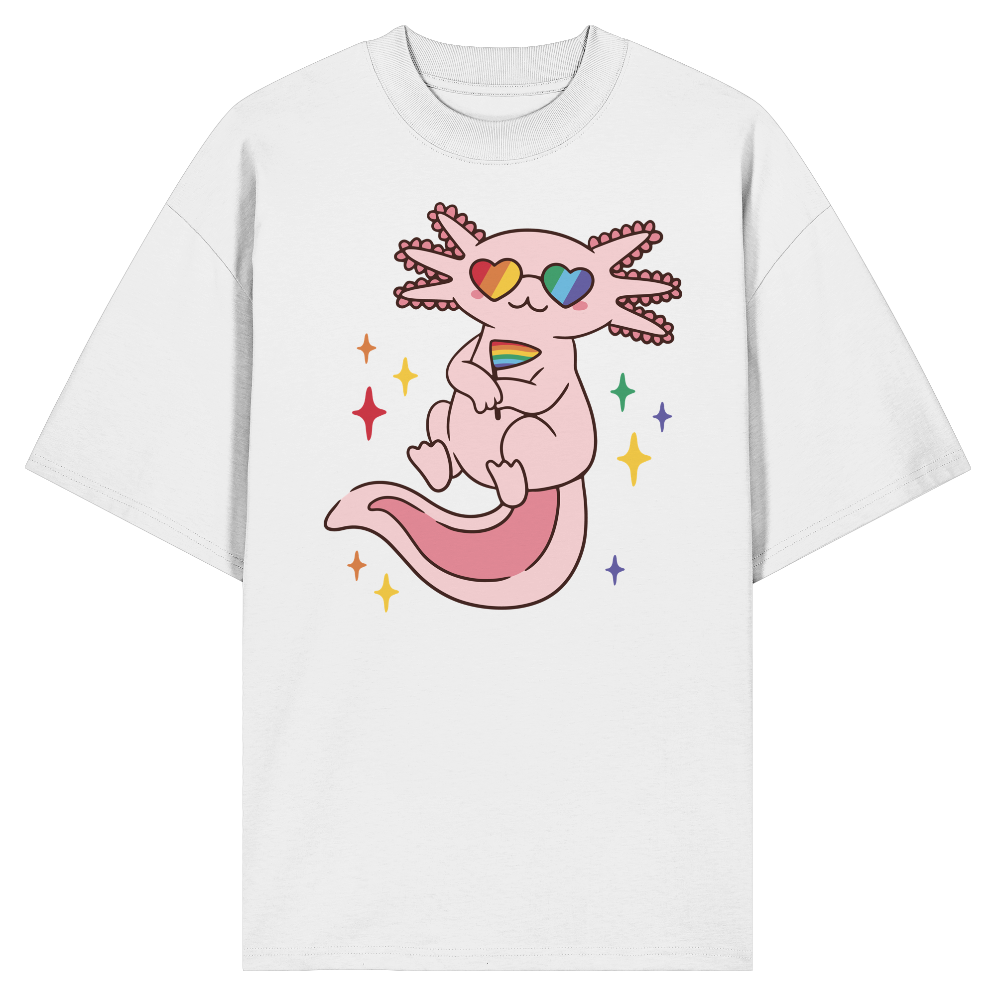 Big Pride Axolotl - Organic Oversize Shirt