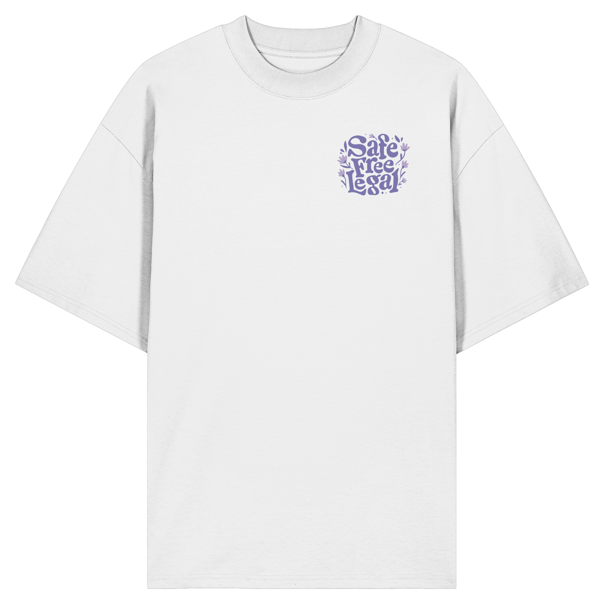 Safe Free Legal "Blumen Edition" - Organic Oversize Shirt
