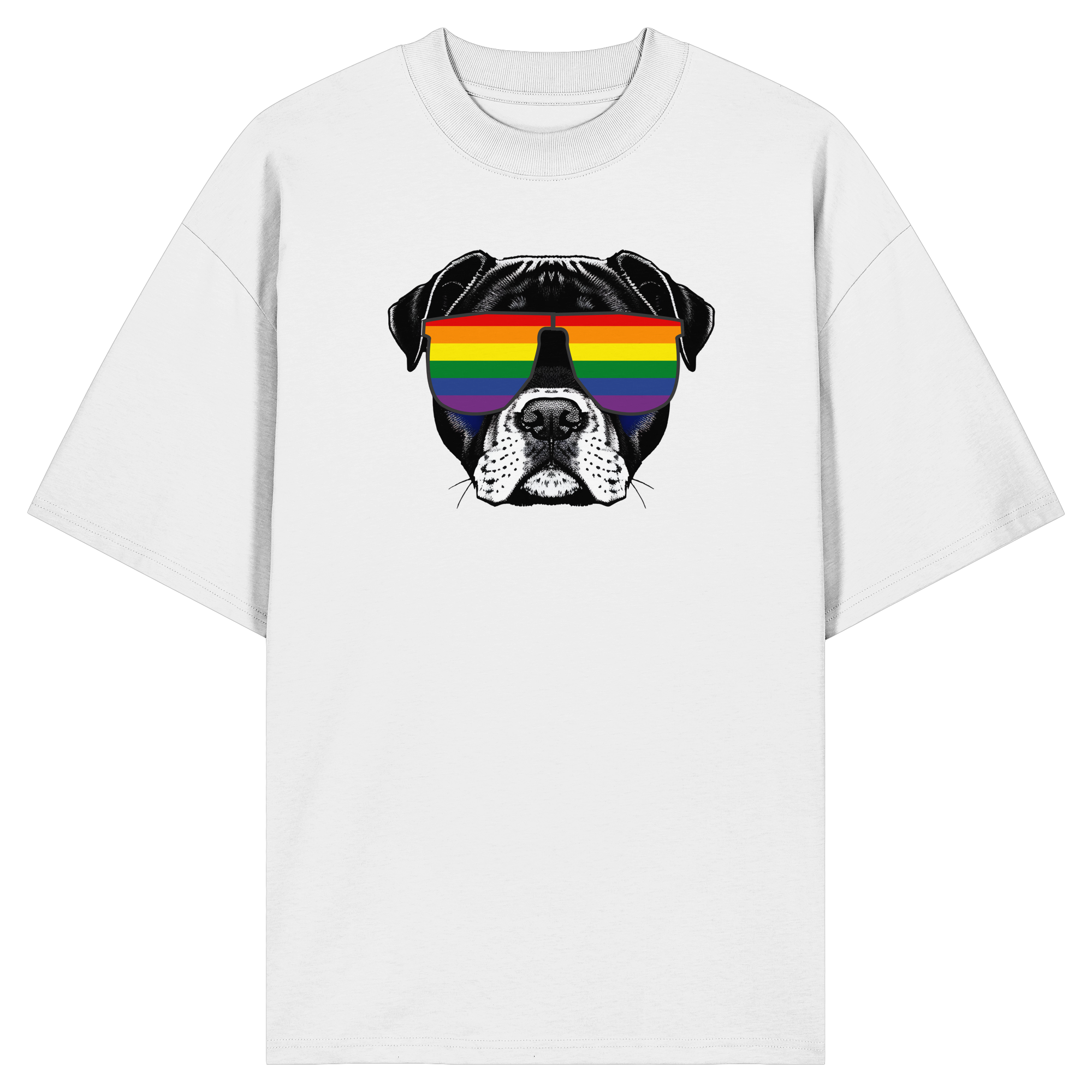Regenbogen Doggo - Organic Oversize Shirt