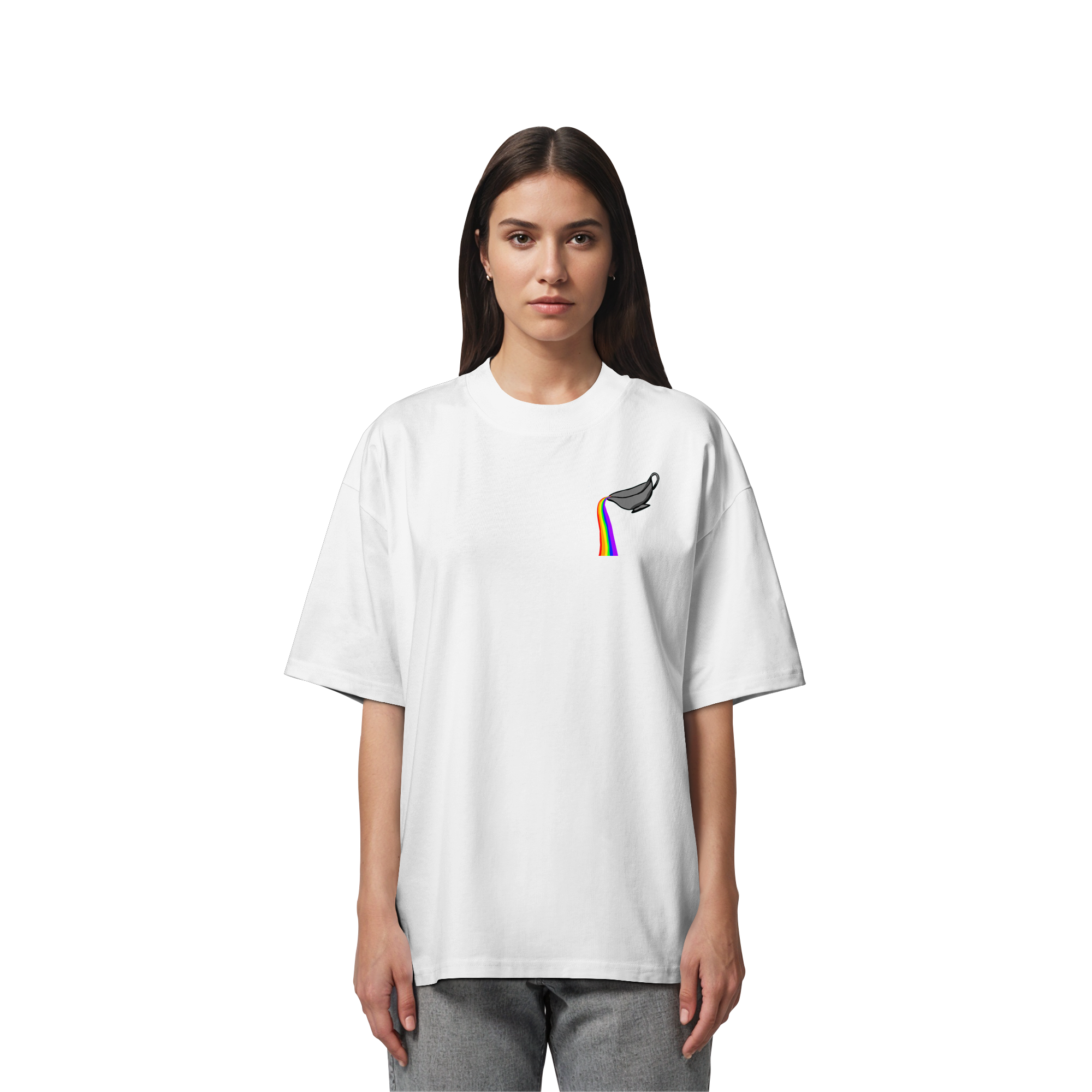 Regenbogen Soße: Sauciere - Organic Oversize Shirt