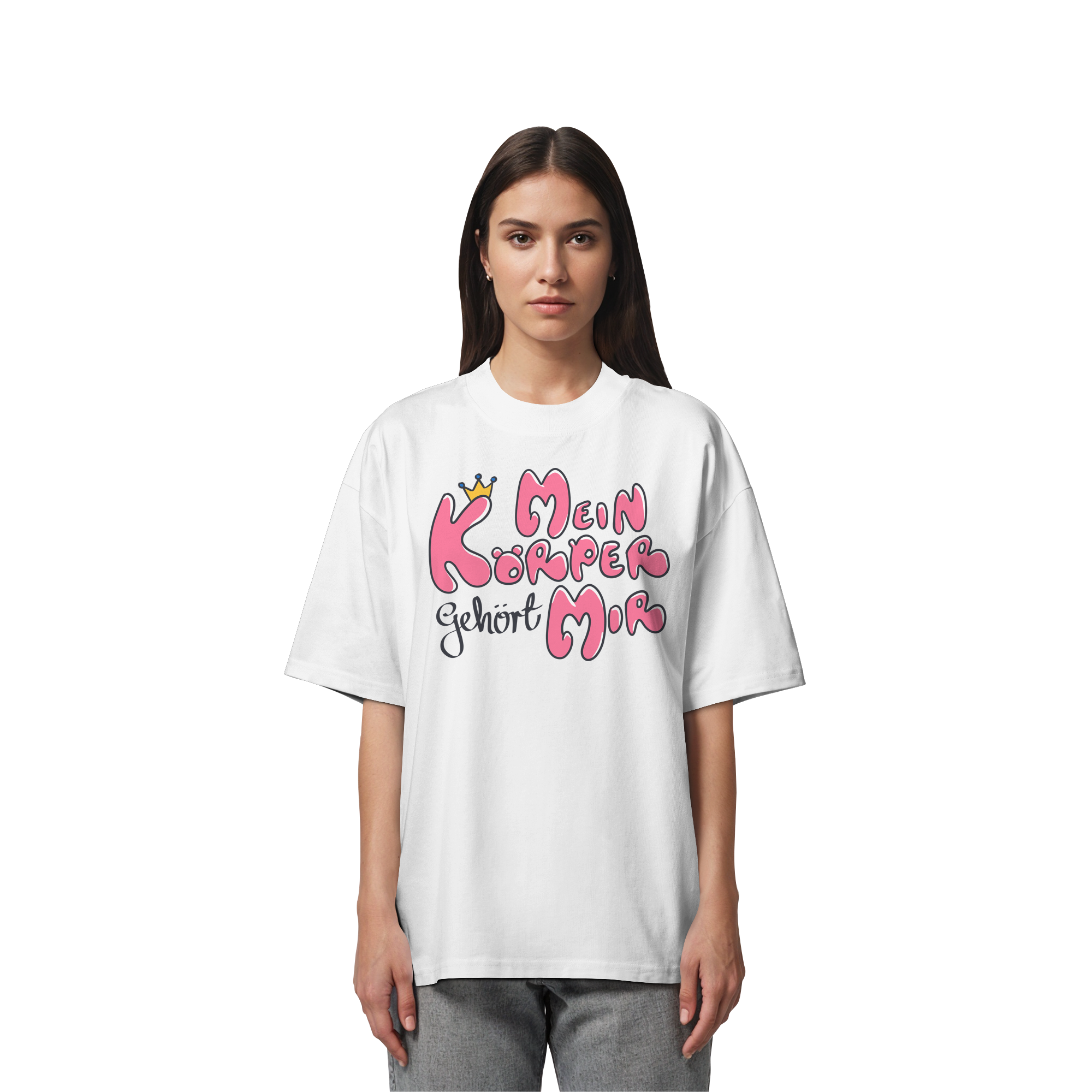 Mein Körper gehört mir "Pinke Edition" - Organic Oversize Shirt