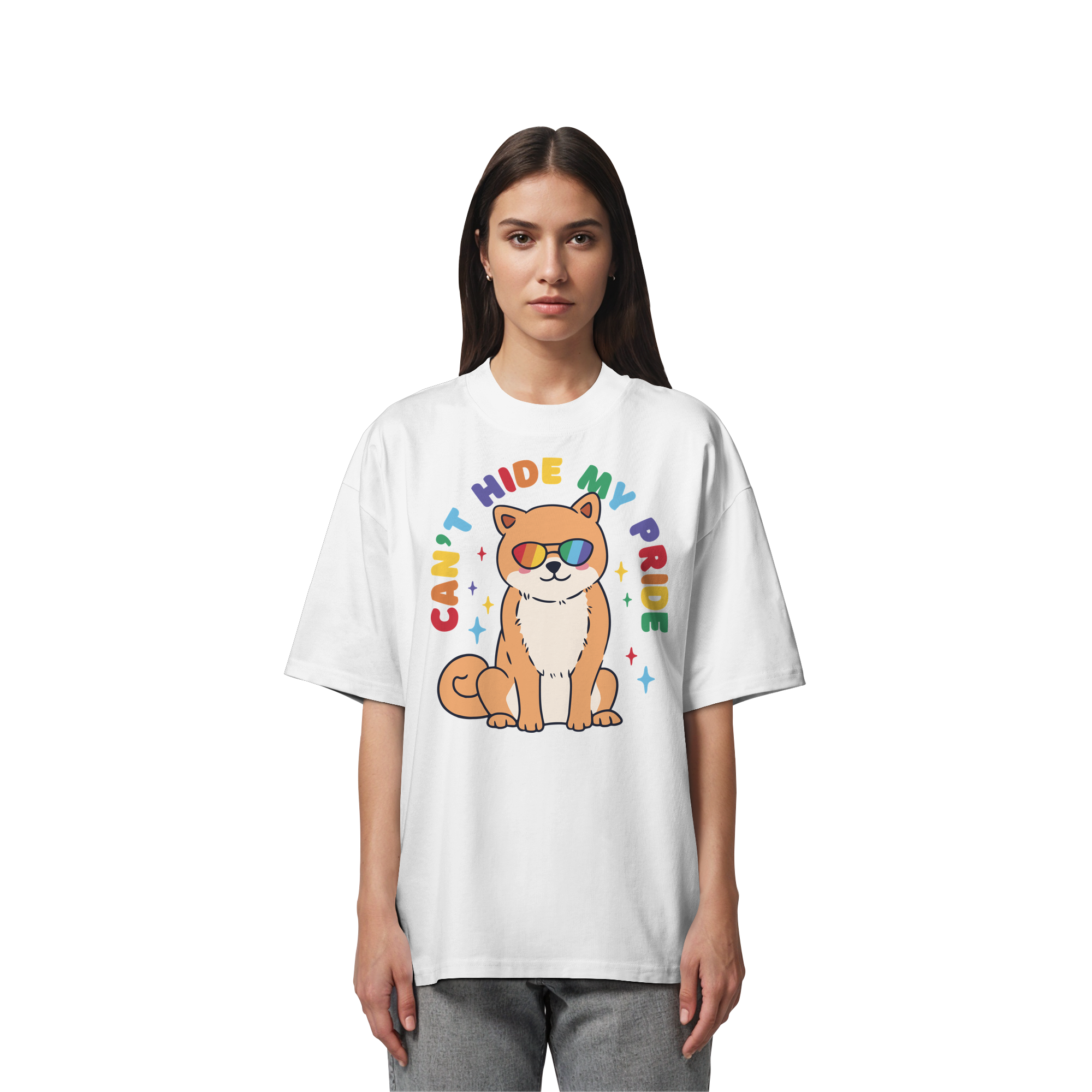 Can't Hide my Pride Doggo - Organic Oversize Shirt