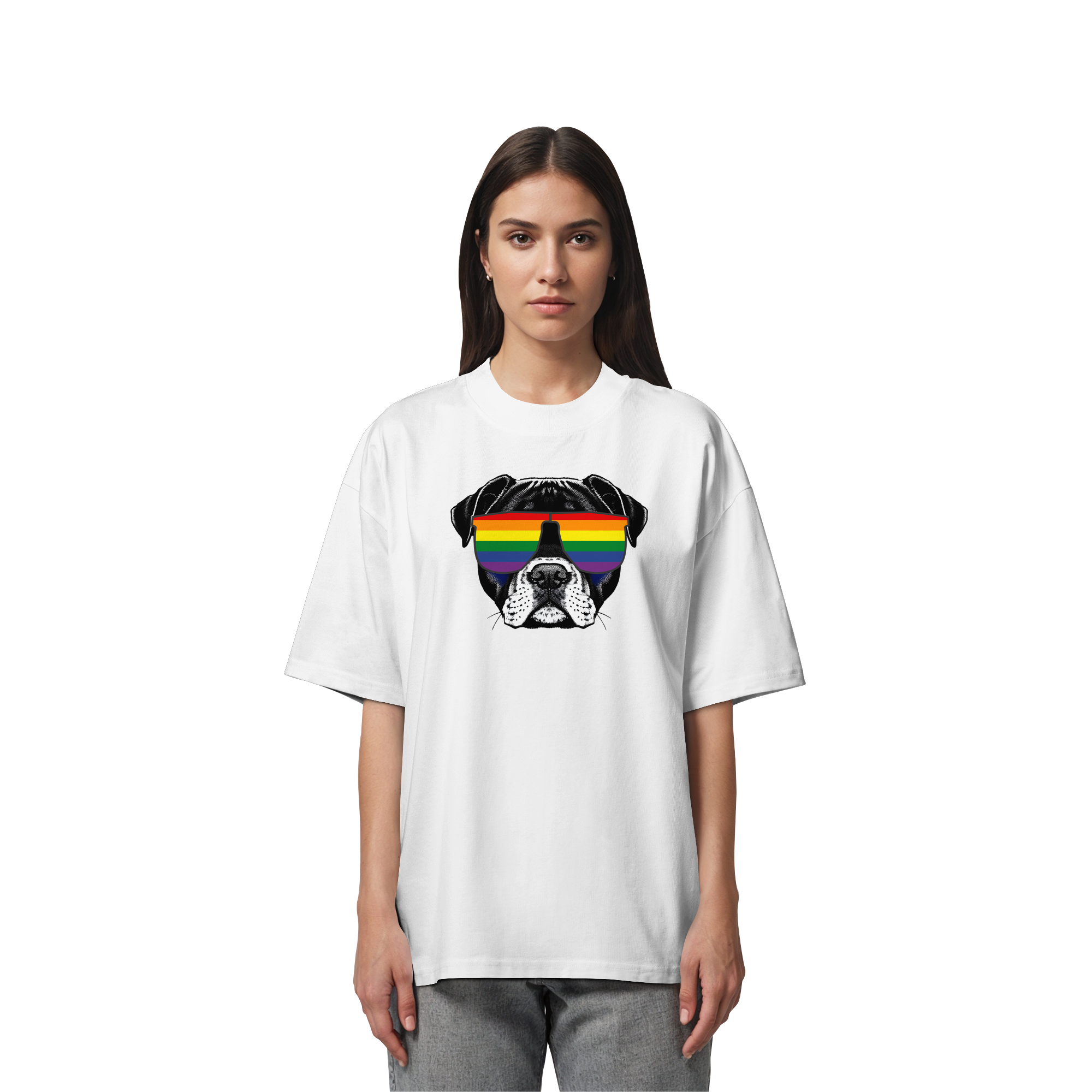 Regenbogen Doggo - Organic Oversize Shirt