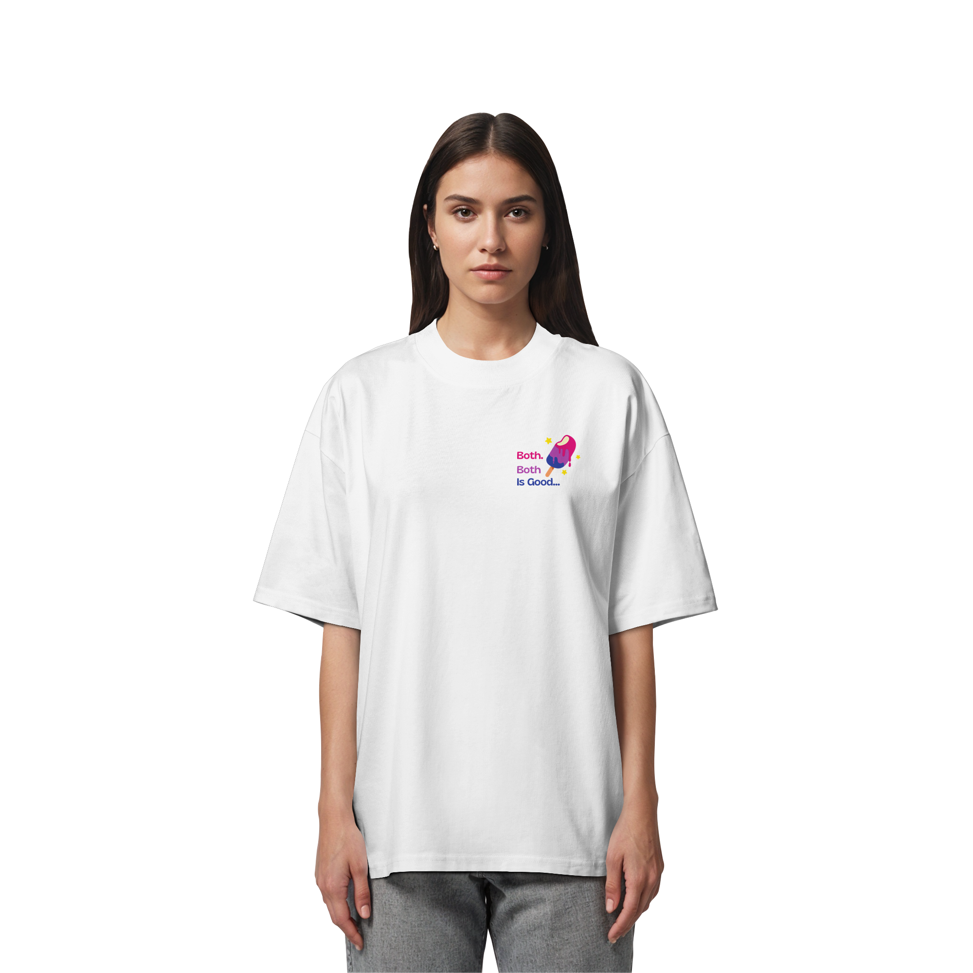 Bi Pride: Both is Good - Organic Oversize Shirt