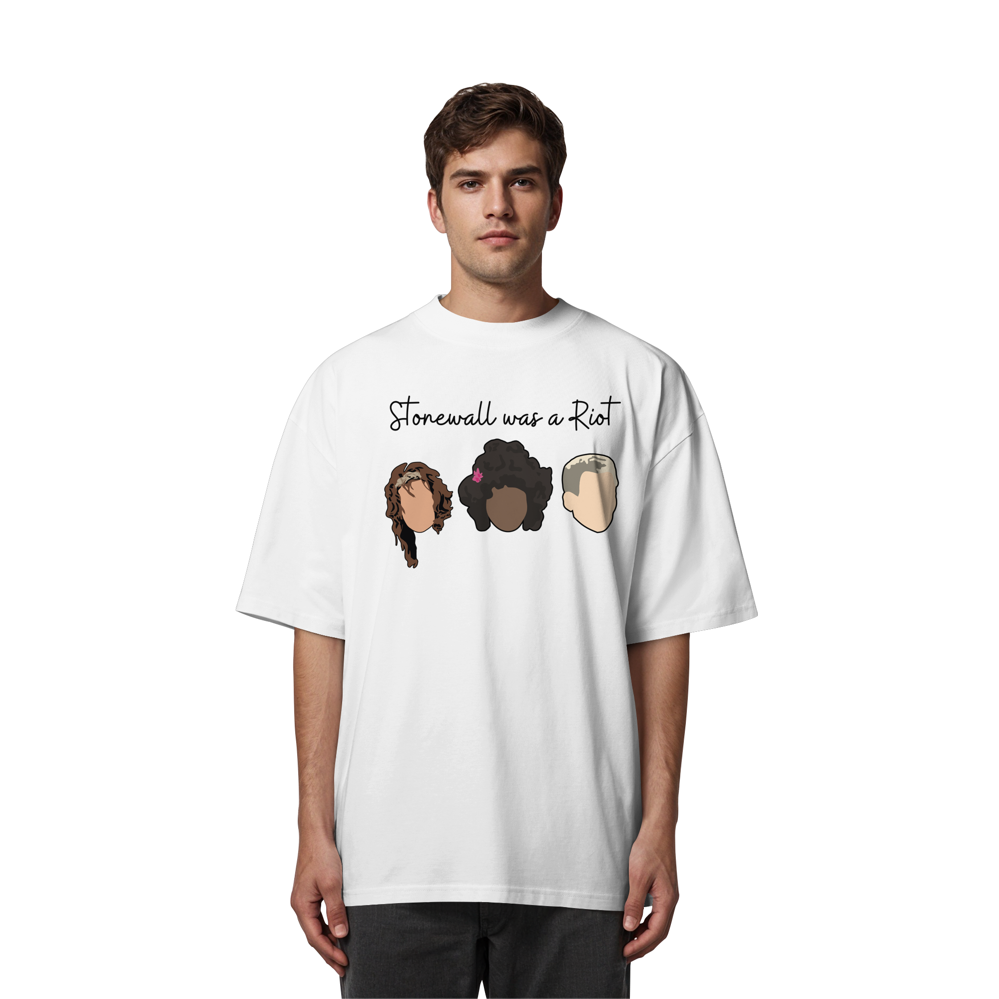 Stonewall was a Riot "Icons Edition" (hell) - Organic Oversize Shirt