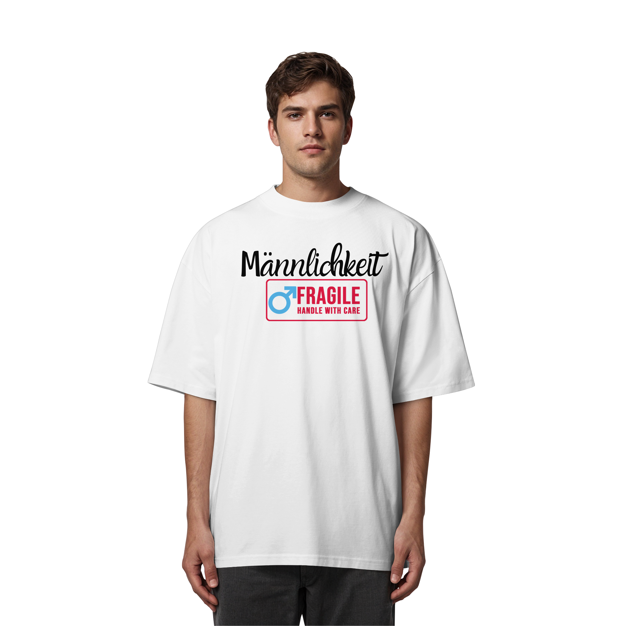 Männlichkeit: Handle with Care - Organic Oversize Shirt