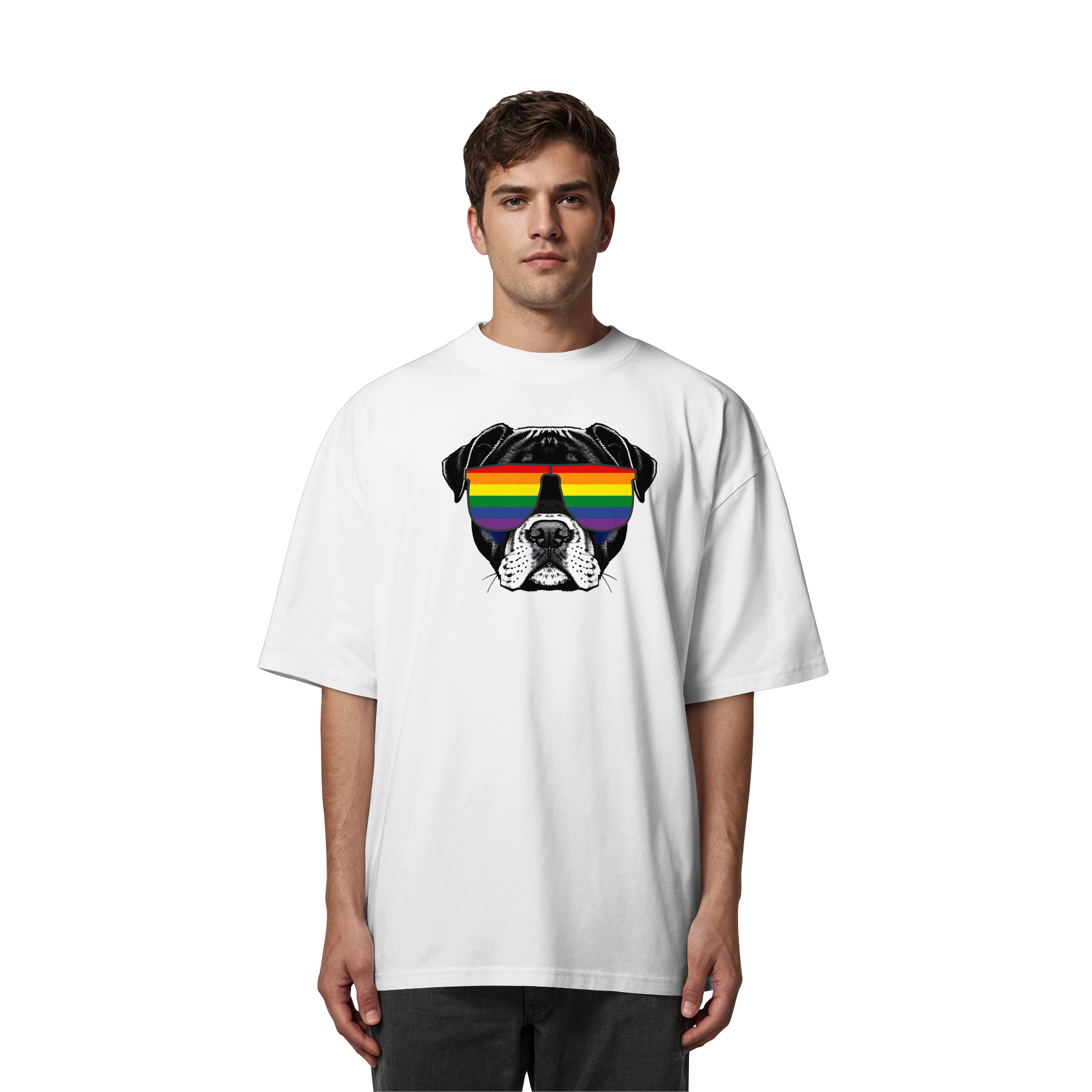 Regenbogen Doggo - Organic Oversize Shirt