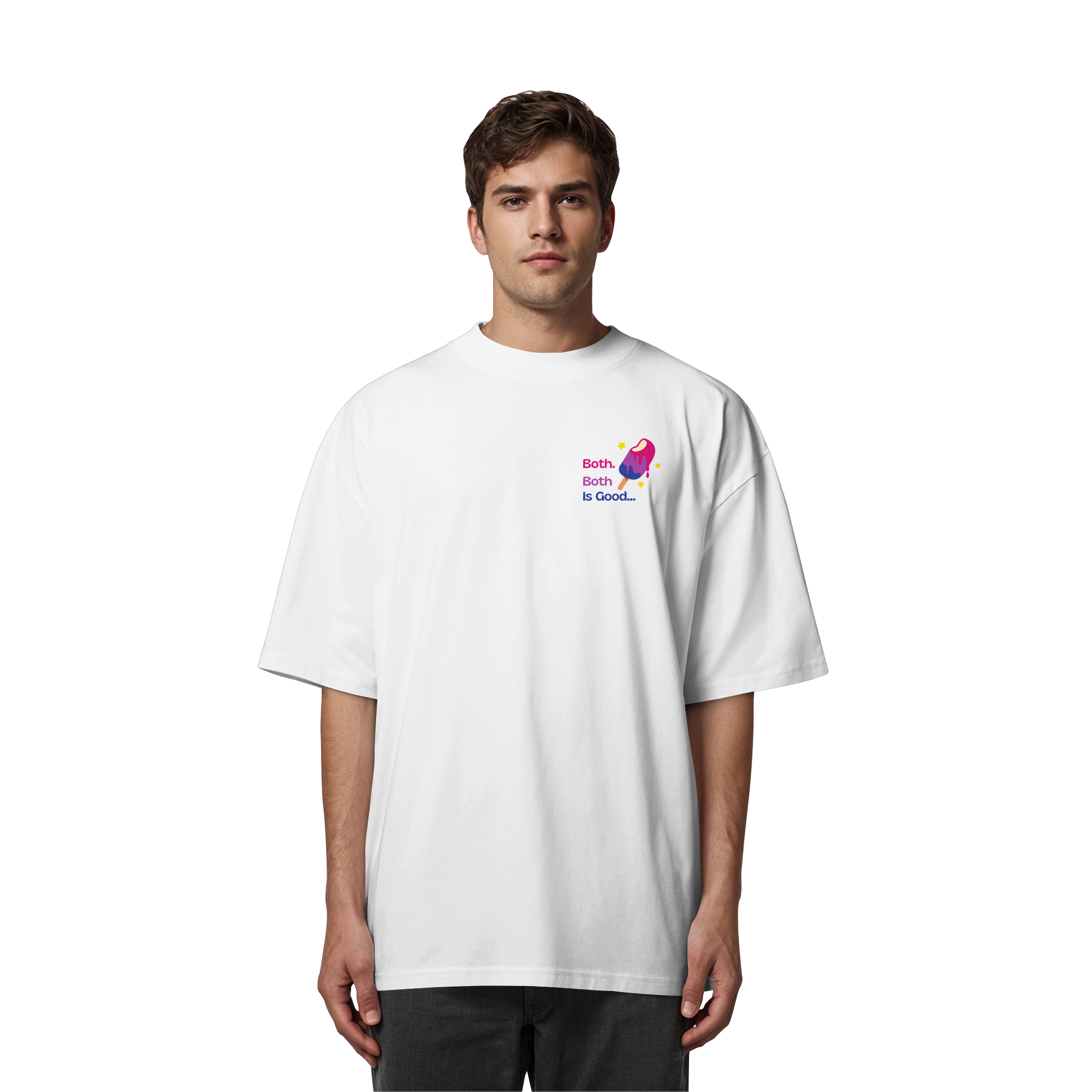 Bi Pride: Both is Good - Organic Oversize Shirt