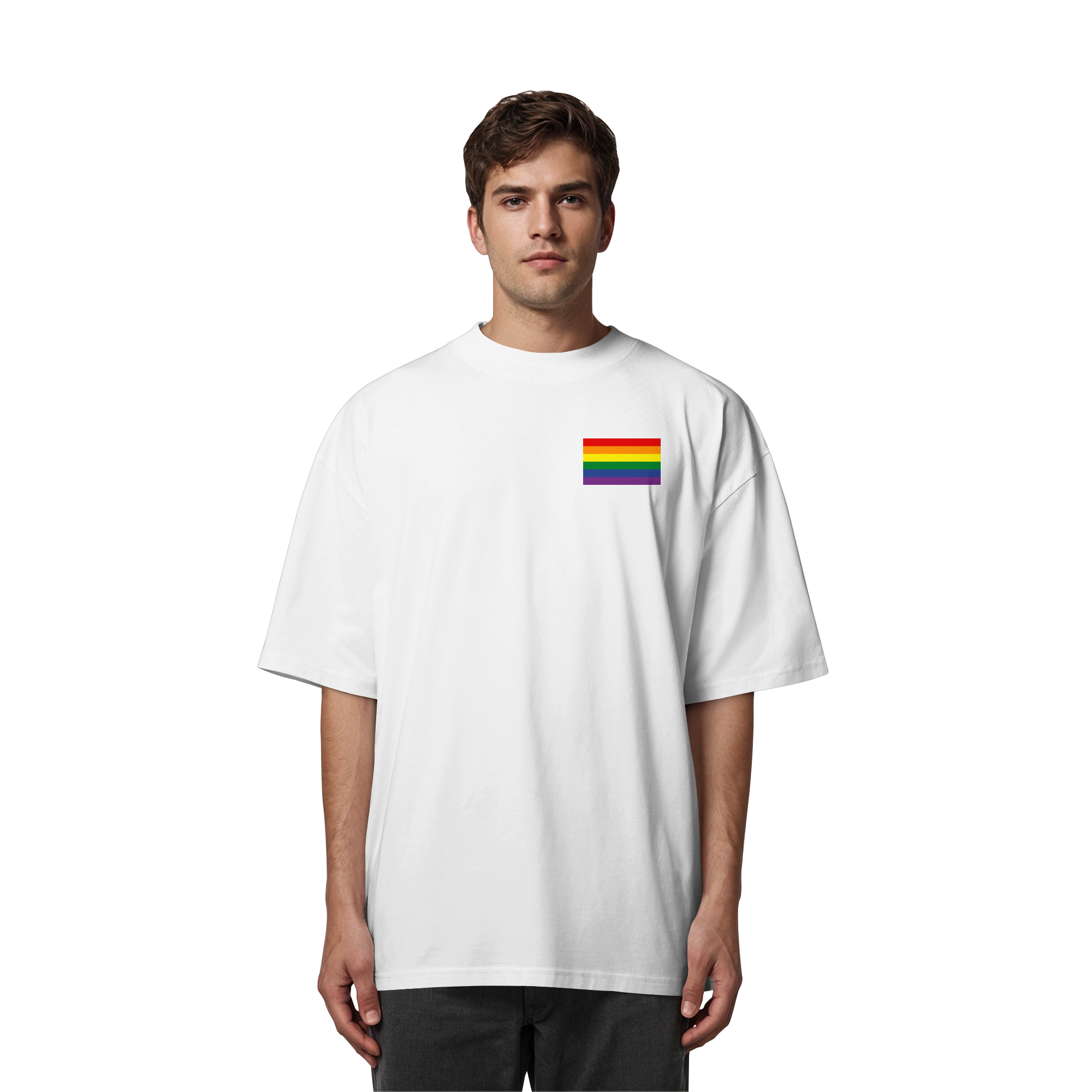 Regenbogen Pride Flag - Organic Oversize Shirt