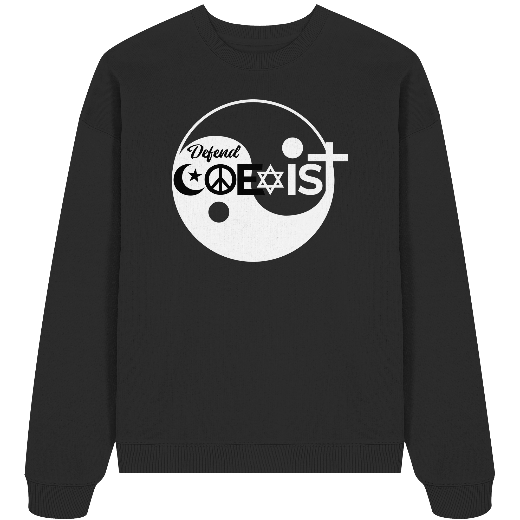 Defend Coexistence - Organic Oversize Sweatshirt