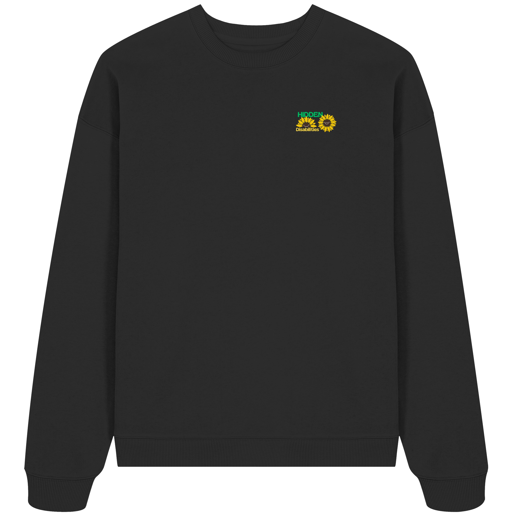 Hidden Disabilities "Sunflower Smile Edition" - Organic Oversize Sweatshirt