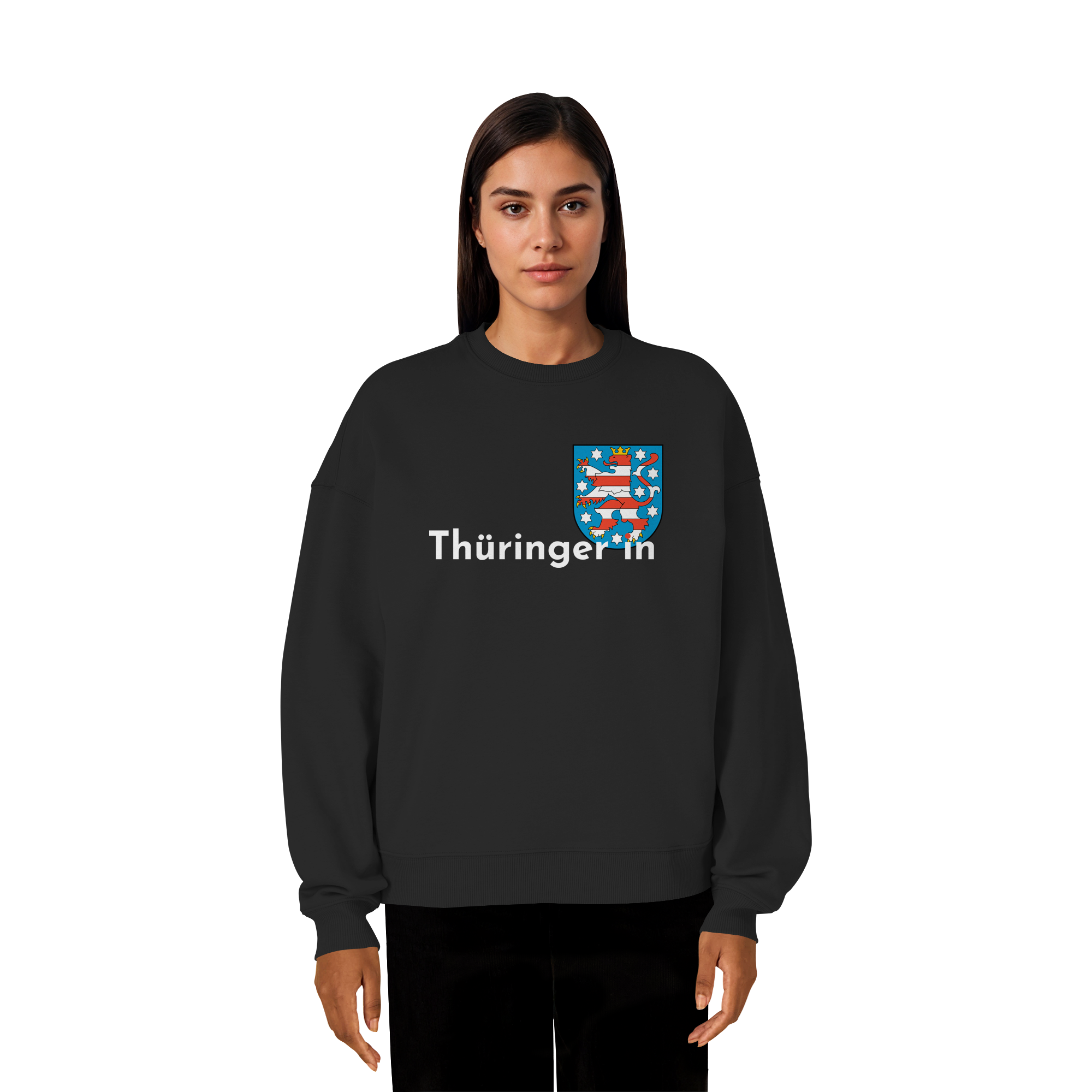 Thüringer*in "Wappen Edition" - Organic Oversize Sweatshirt