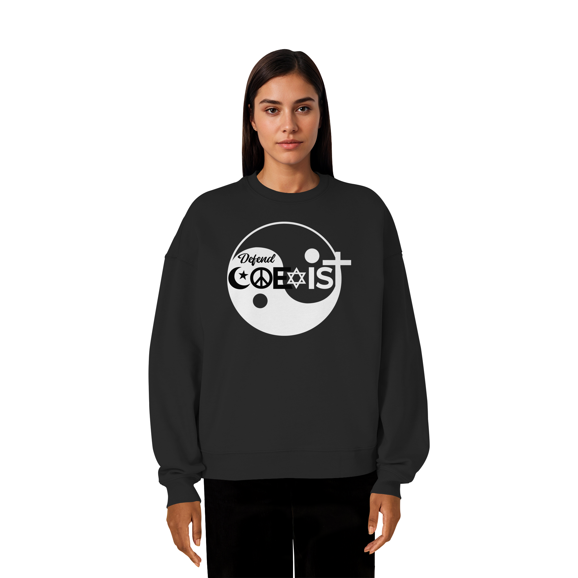 Defend Coexistence - Organic Oversize Sweatshirt