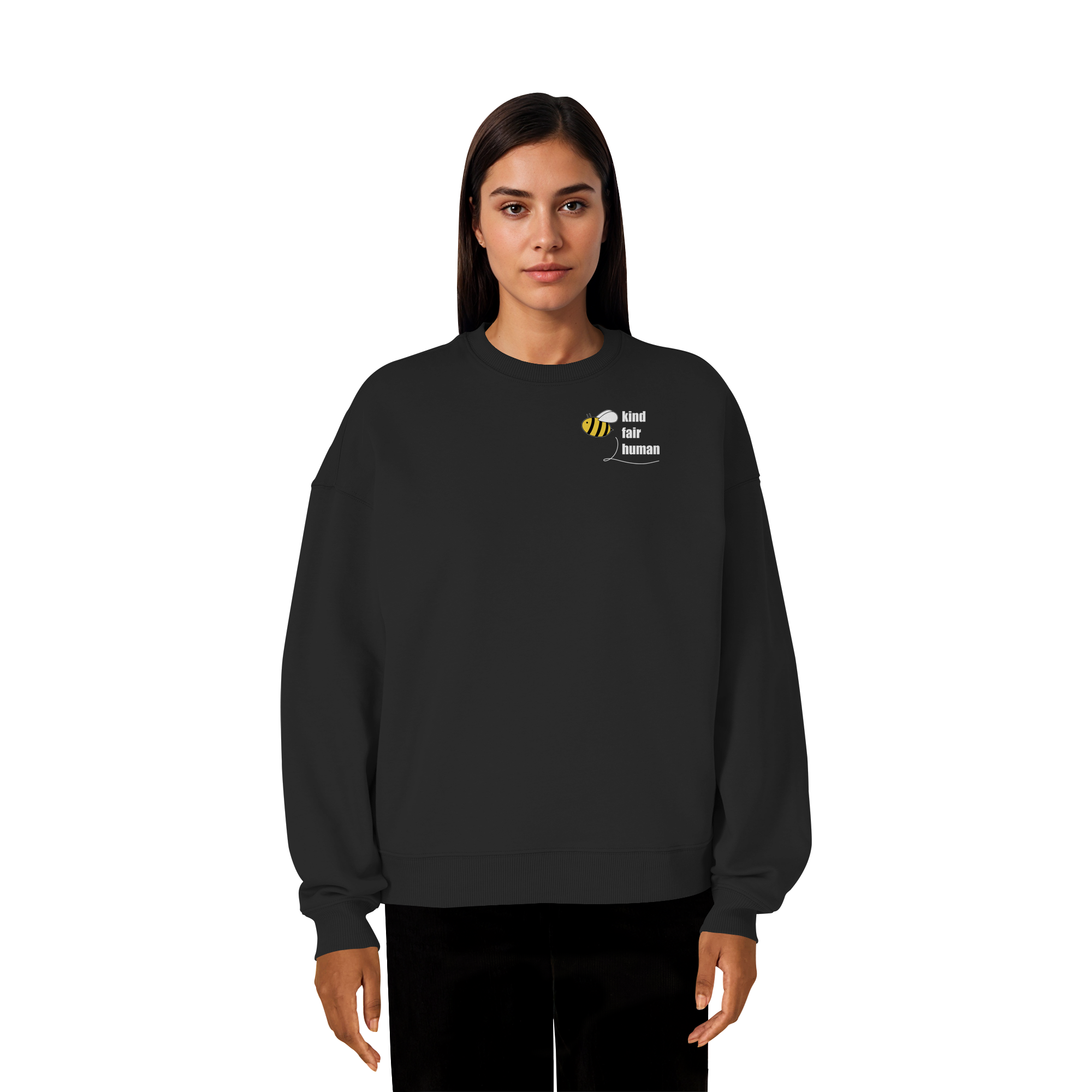 Be Kind Fair Human "Biene Edition" - Organic Oversize Sweatshirt