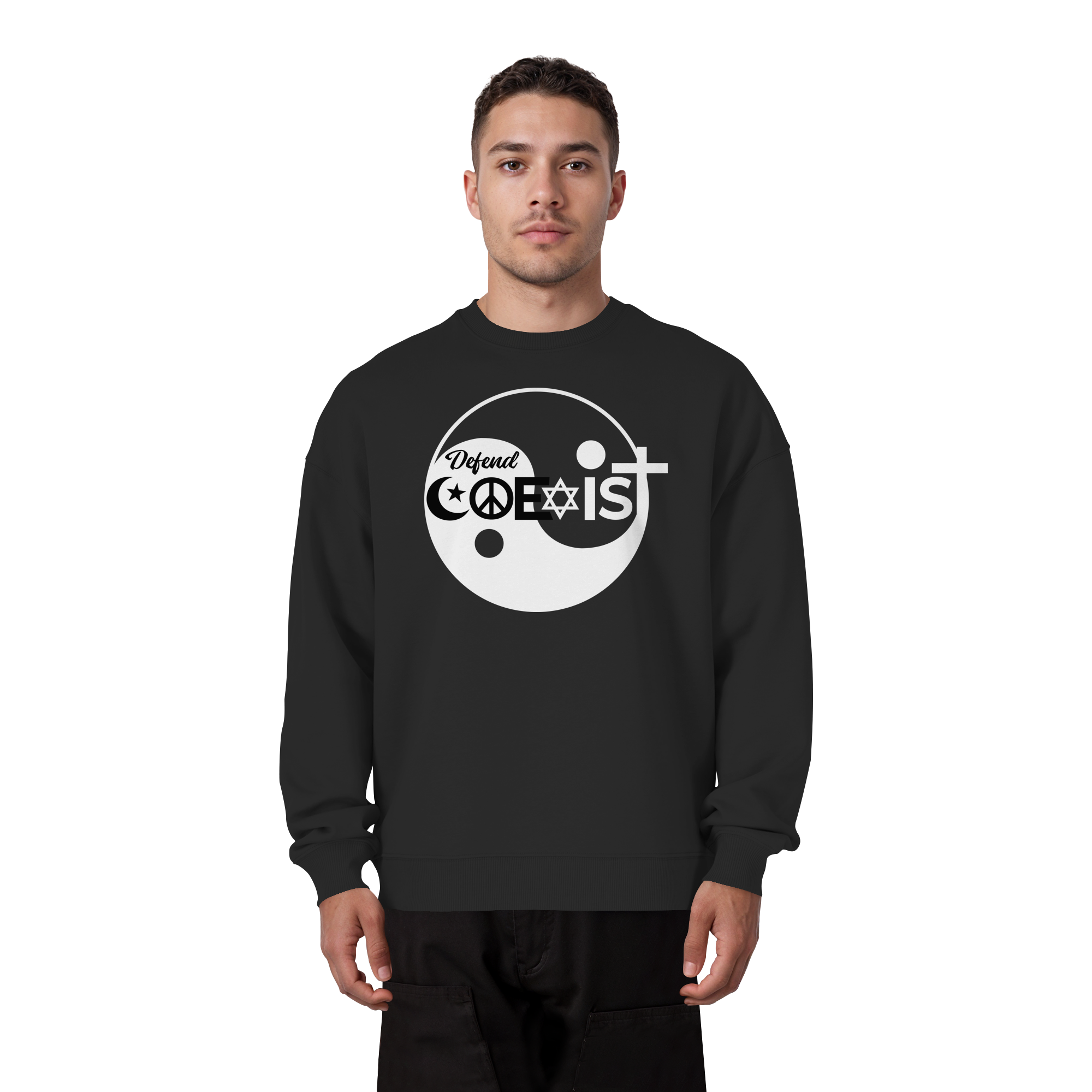 Defend Coexistence - Organic Oversize Sweatshirt