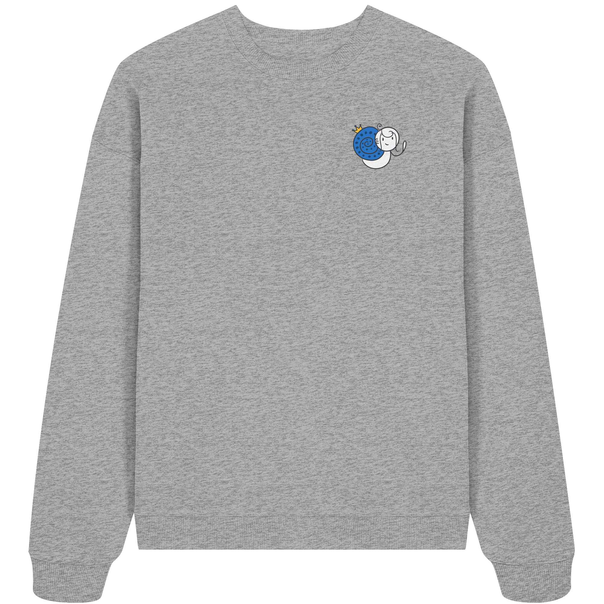 Meine Heilung braucht Zeit "Schwarze Edition" Backprint - Organic Oversize Sweatshirt