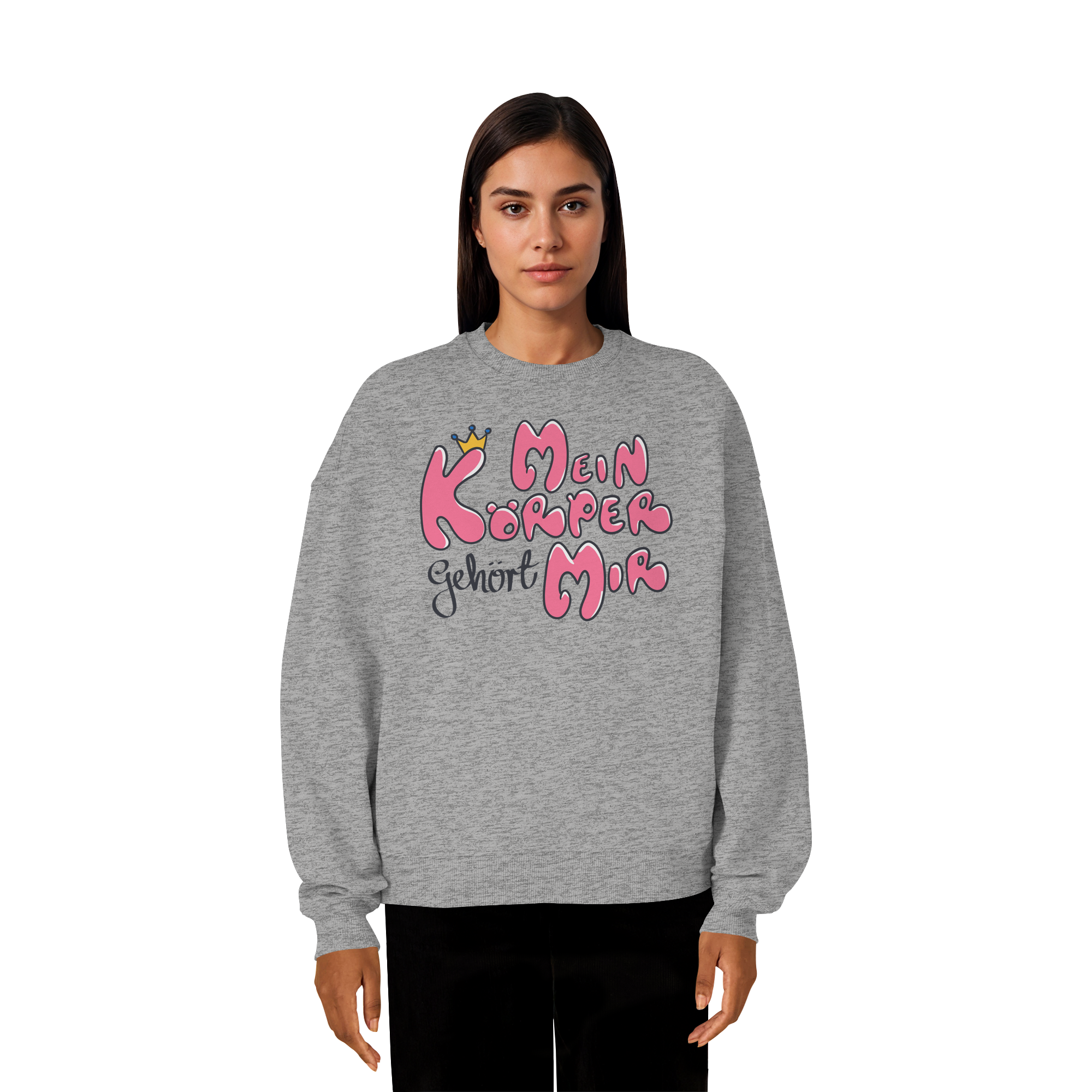 Mein Körper gehört mir "Pinke Edition" - Organic Oversize Sweatshirt