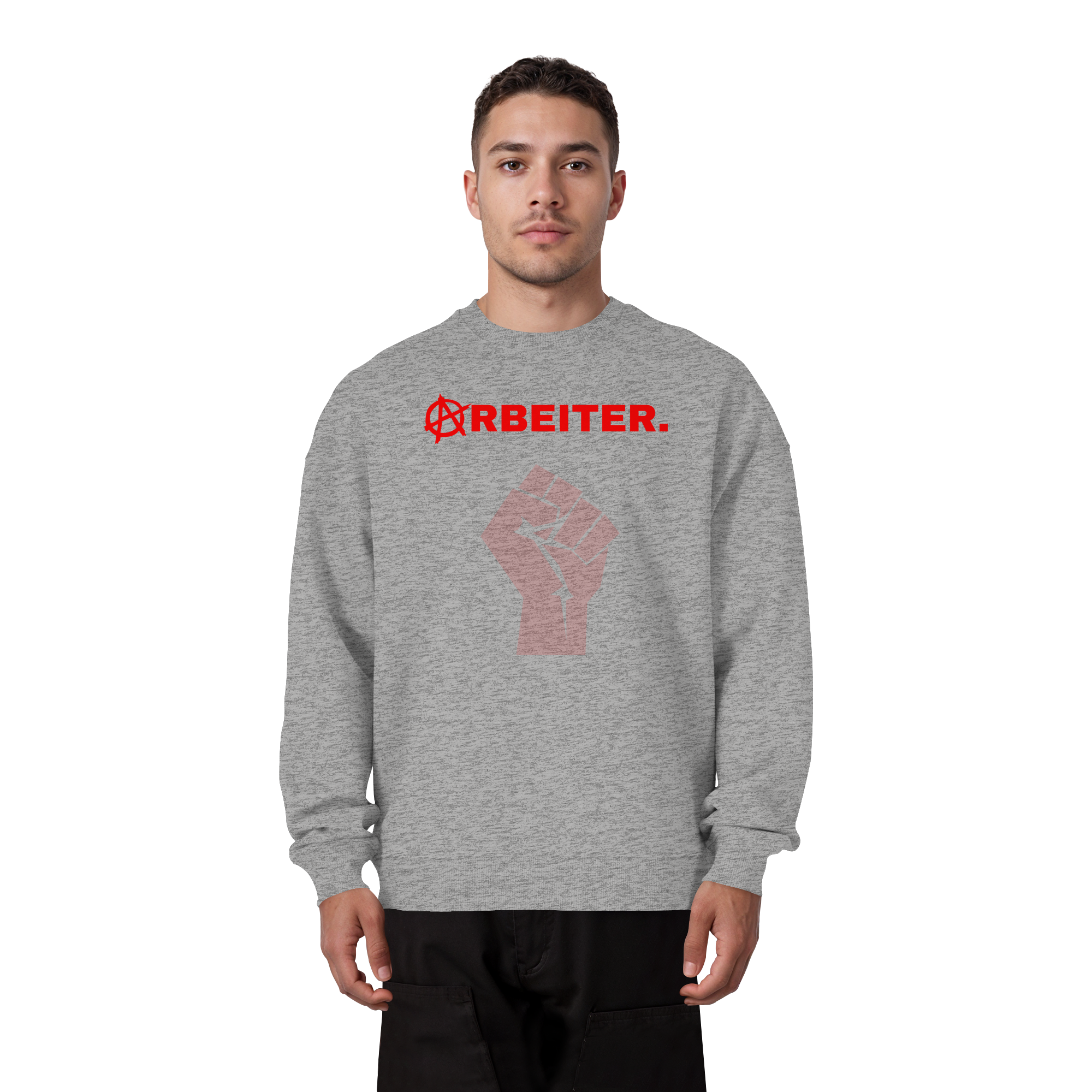 ARBEITER. "Solidarisch und Frei Edition" - Organic Oversize Sweatshirt