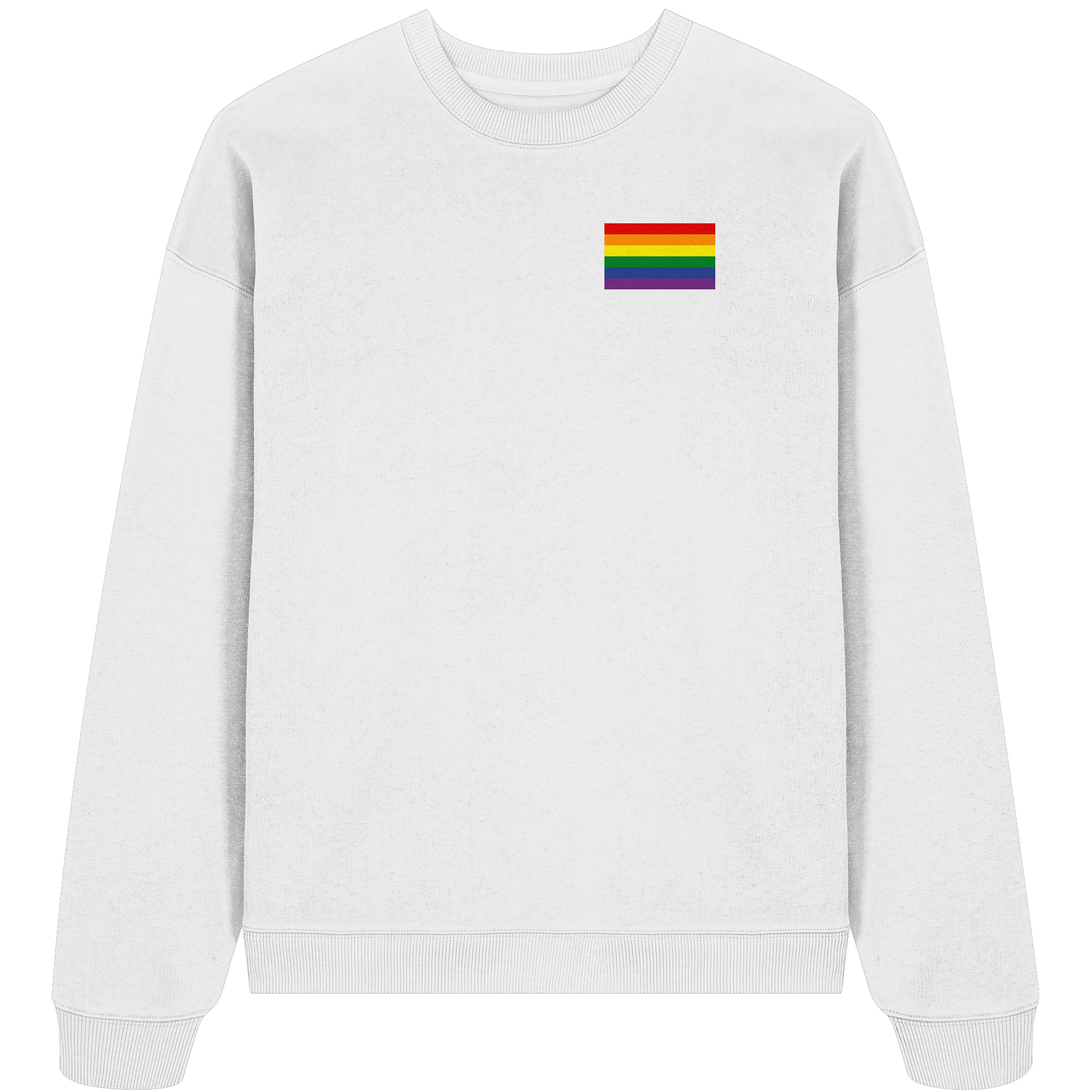 Regenbogen Pride Flag - Organic Oversize Sweatshirt