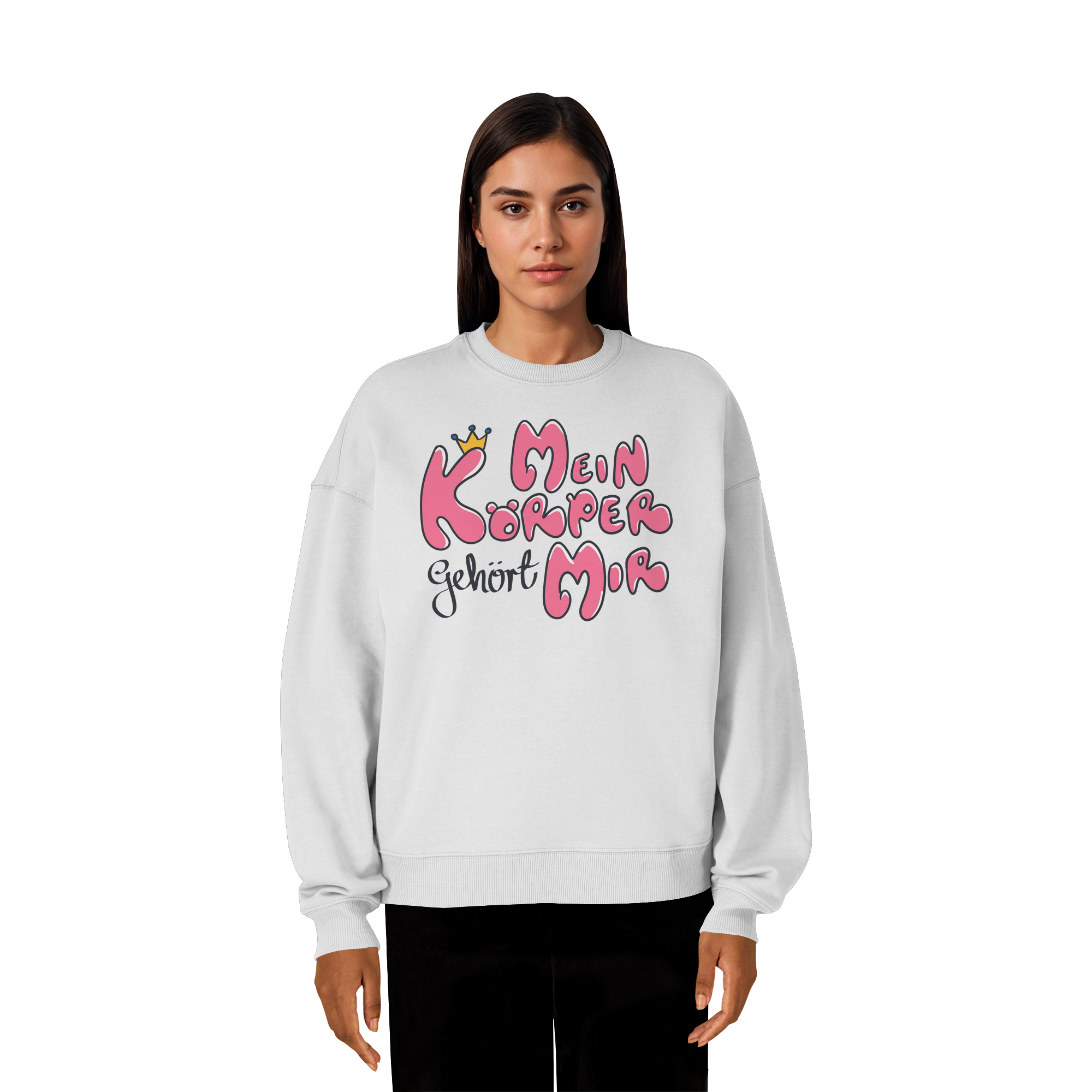 Mein Körper gehört mir "Pinke Edition" - Organic Oversize Sweatshirt