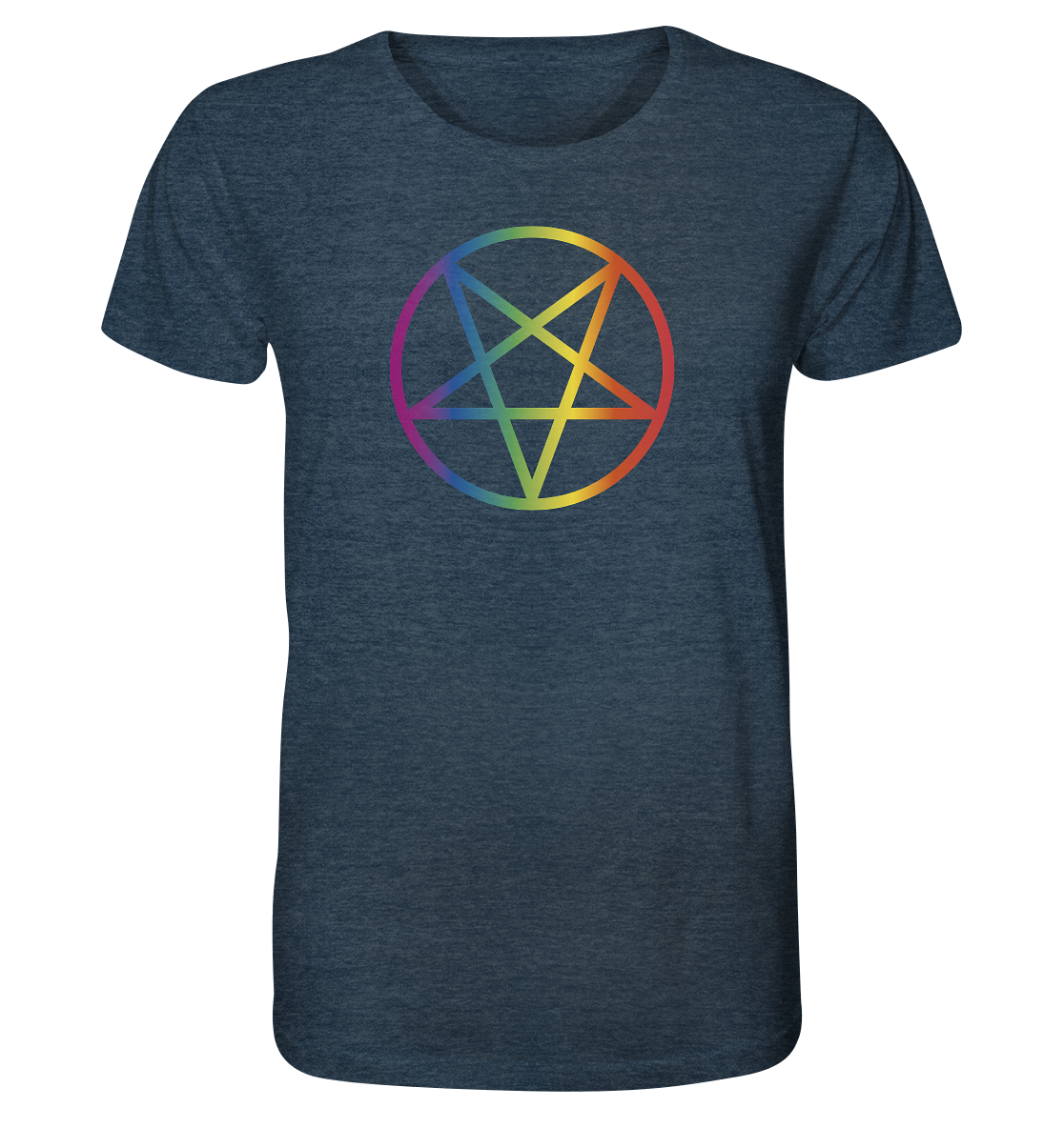 Regenbogen Pentagramm Unisex Shirt