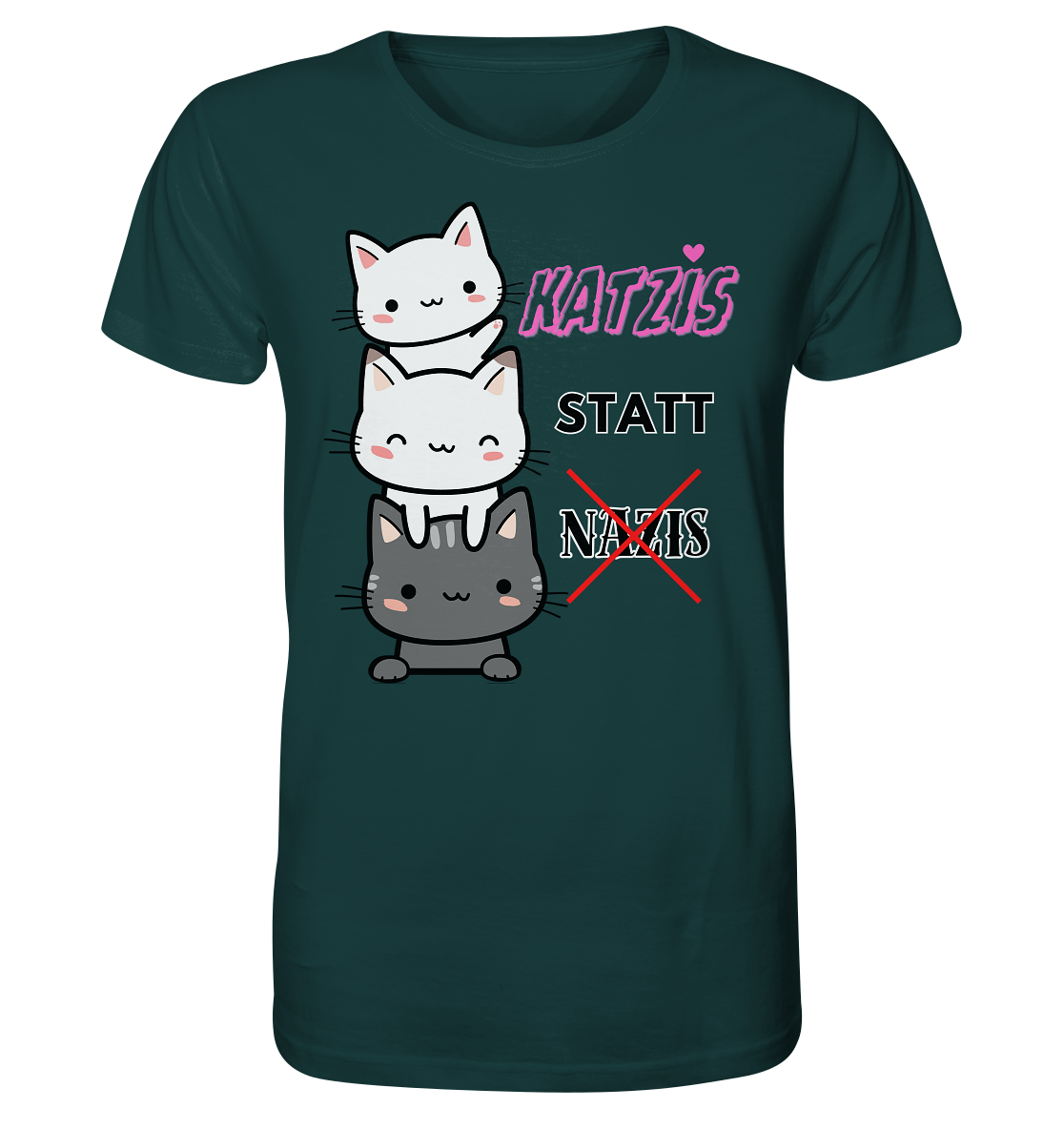 Katzis statt Nazis - Organic Shirt