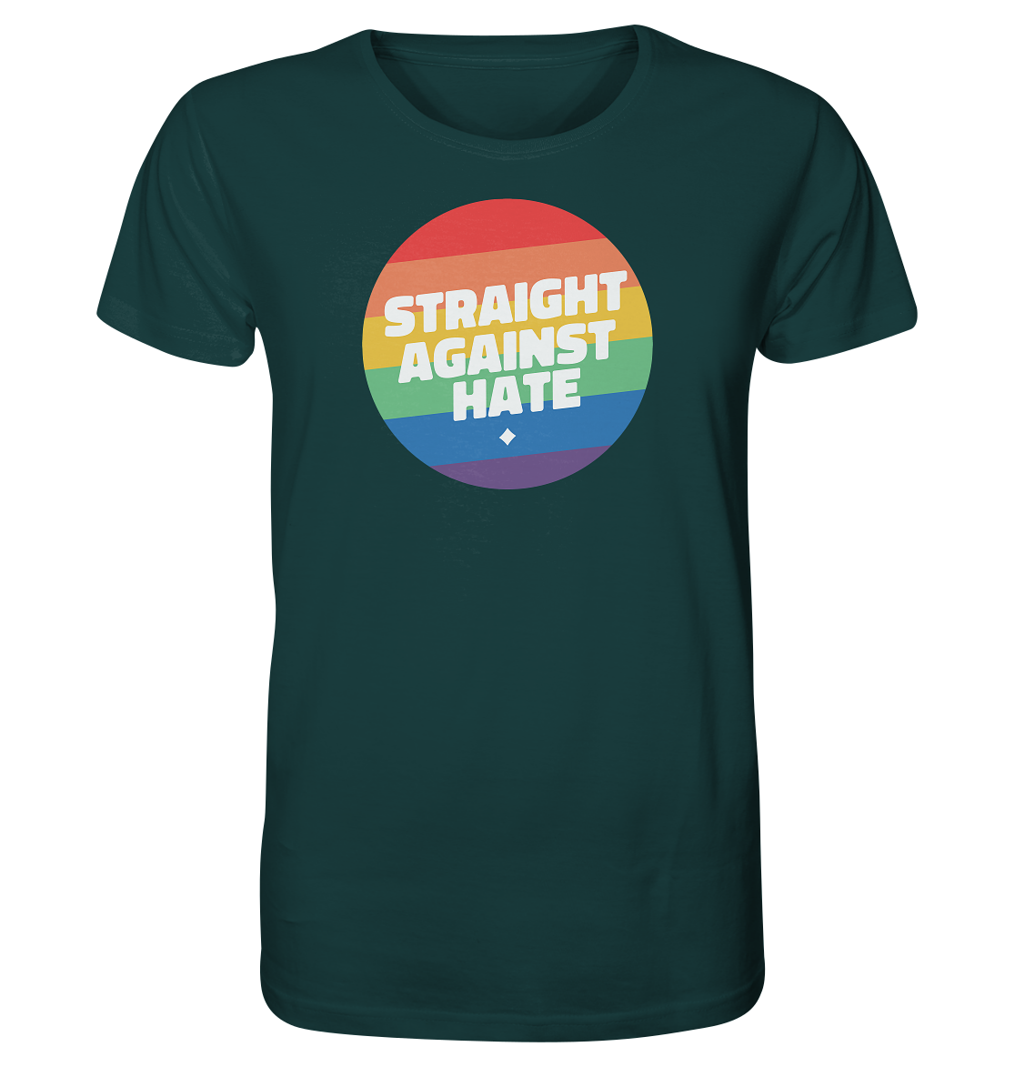 Straight Against Hate Badge Unisex Shirt