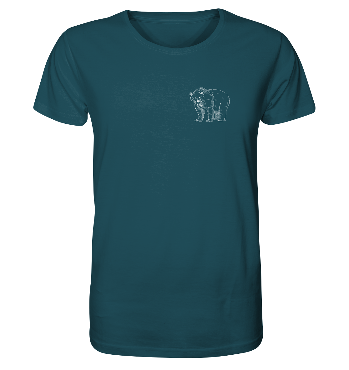 Team Bär Backprint (weiß) Unisex Shirt