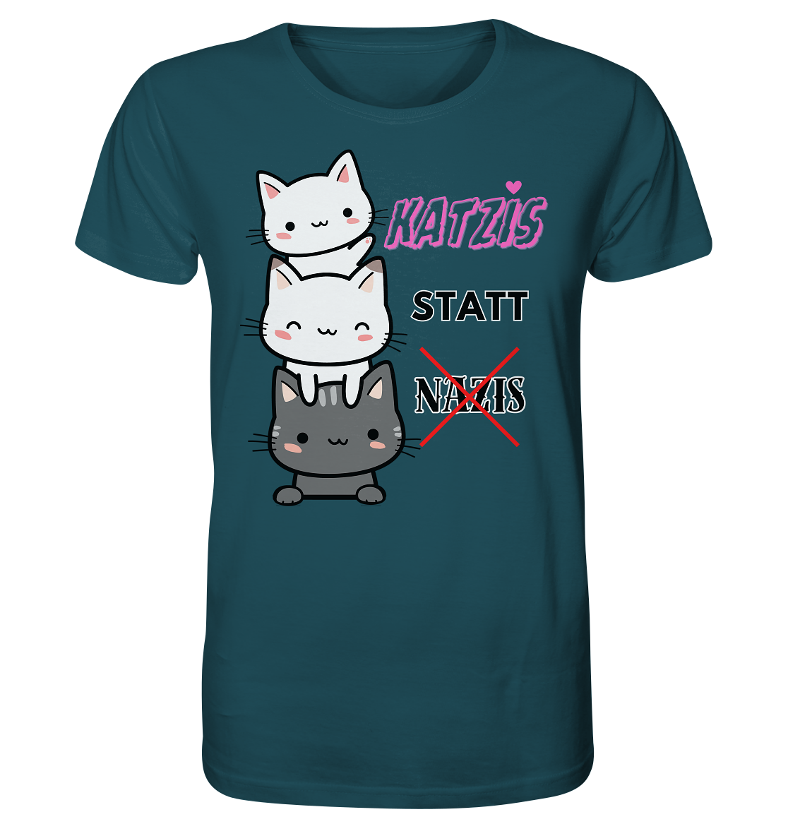 Katzis statt Nazis - Organic Shirt