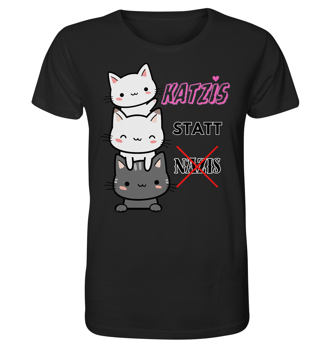 Katzis statt Nazis - Organic Shirt