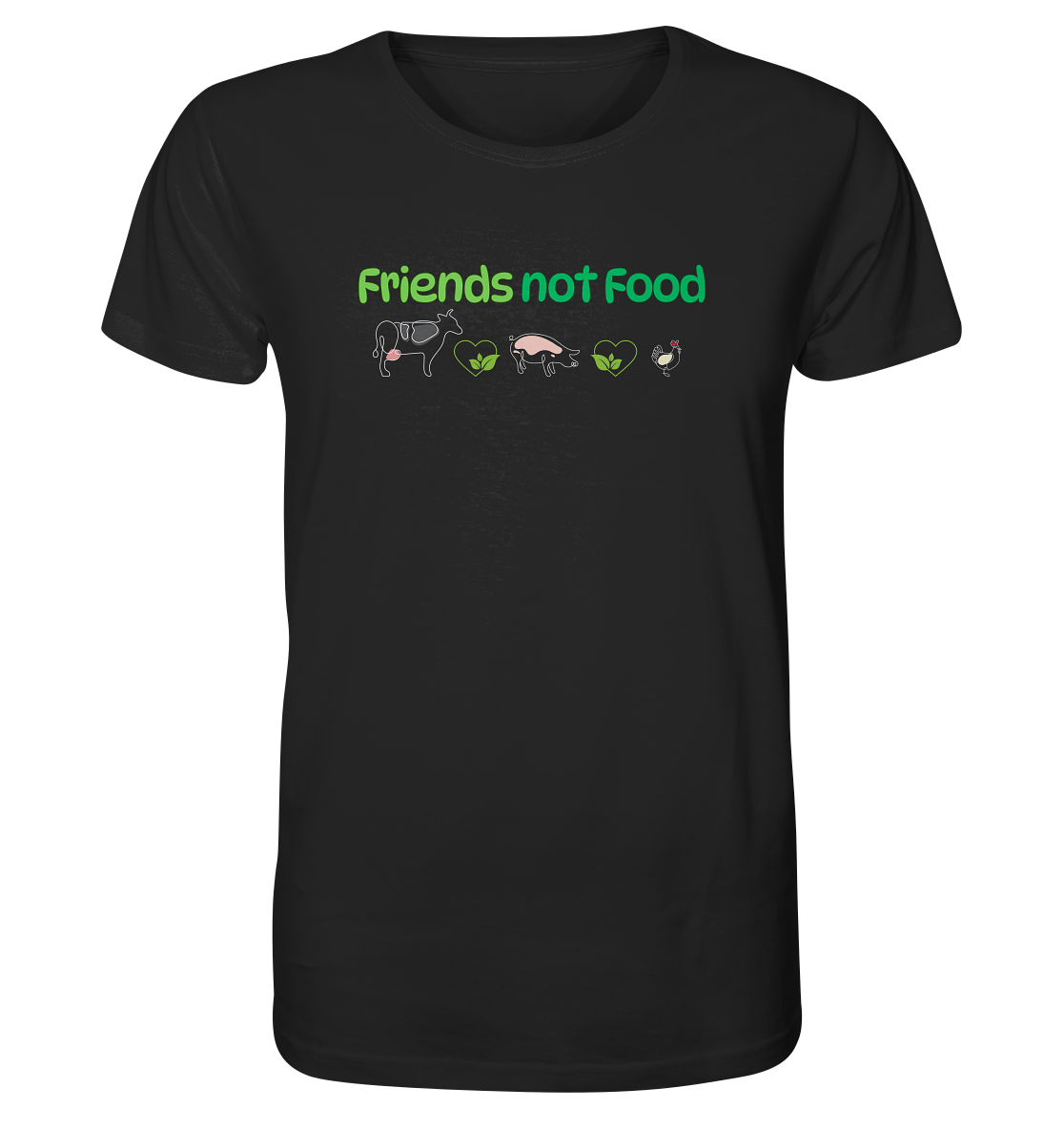 Friends Not Food - Organic Shirt