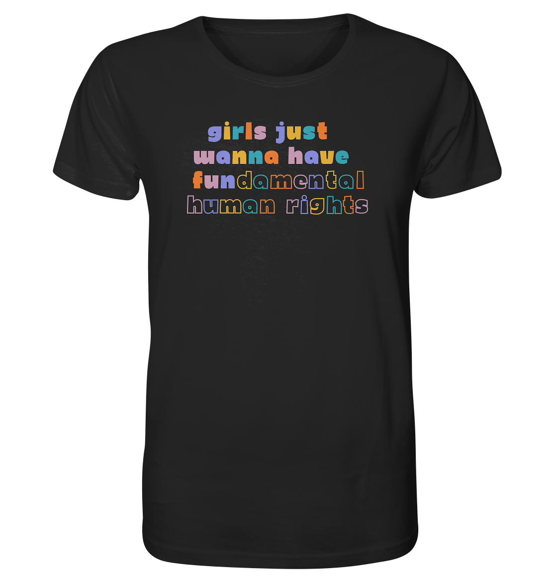 Girls just wanna have fundamental Human Rights - Organic Shirt